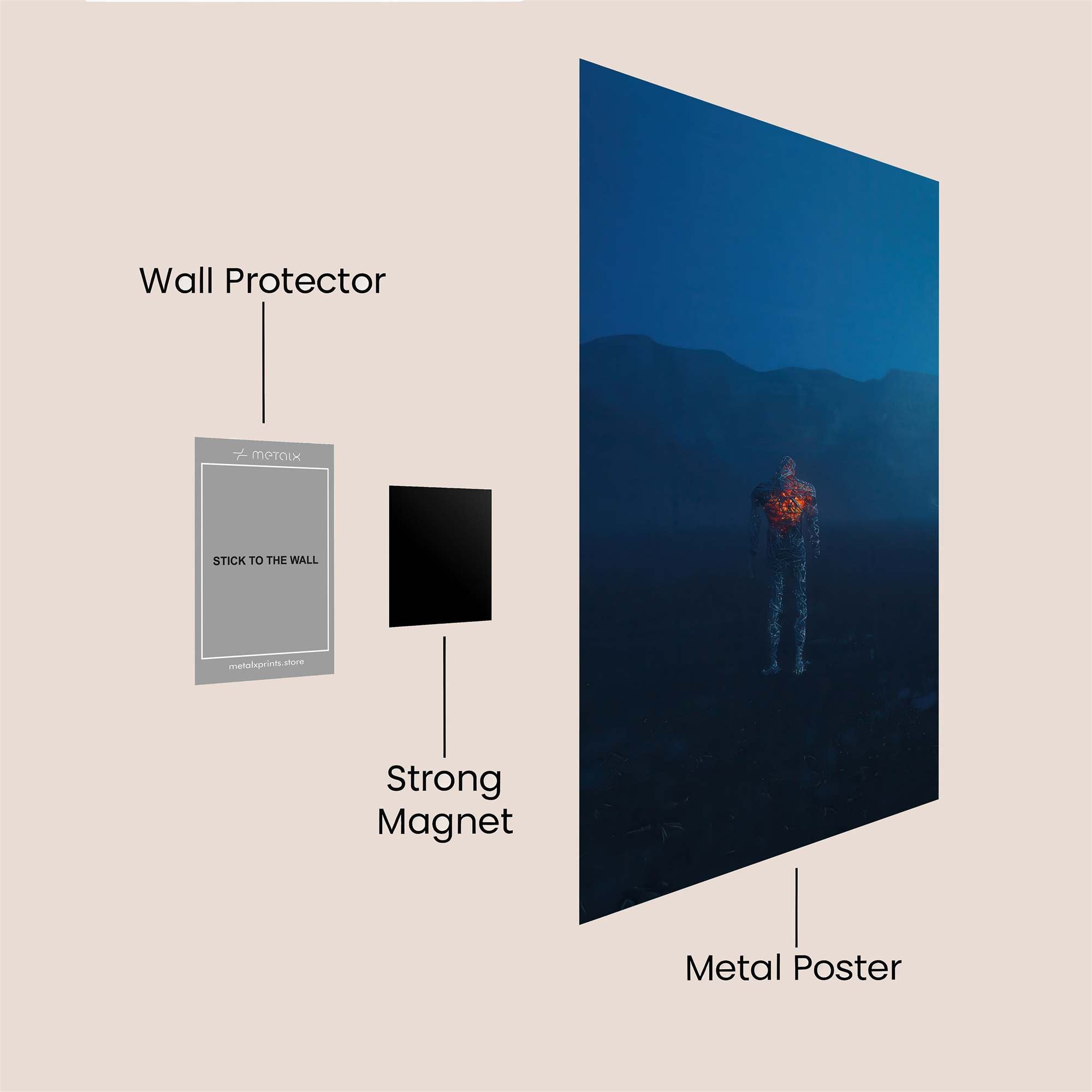 Glow Enigma Safe Wall Magnetic / M