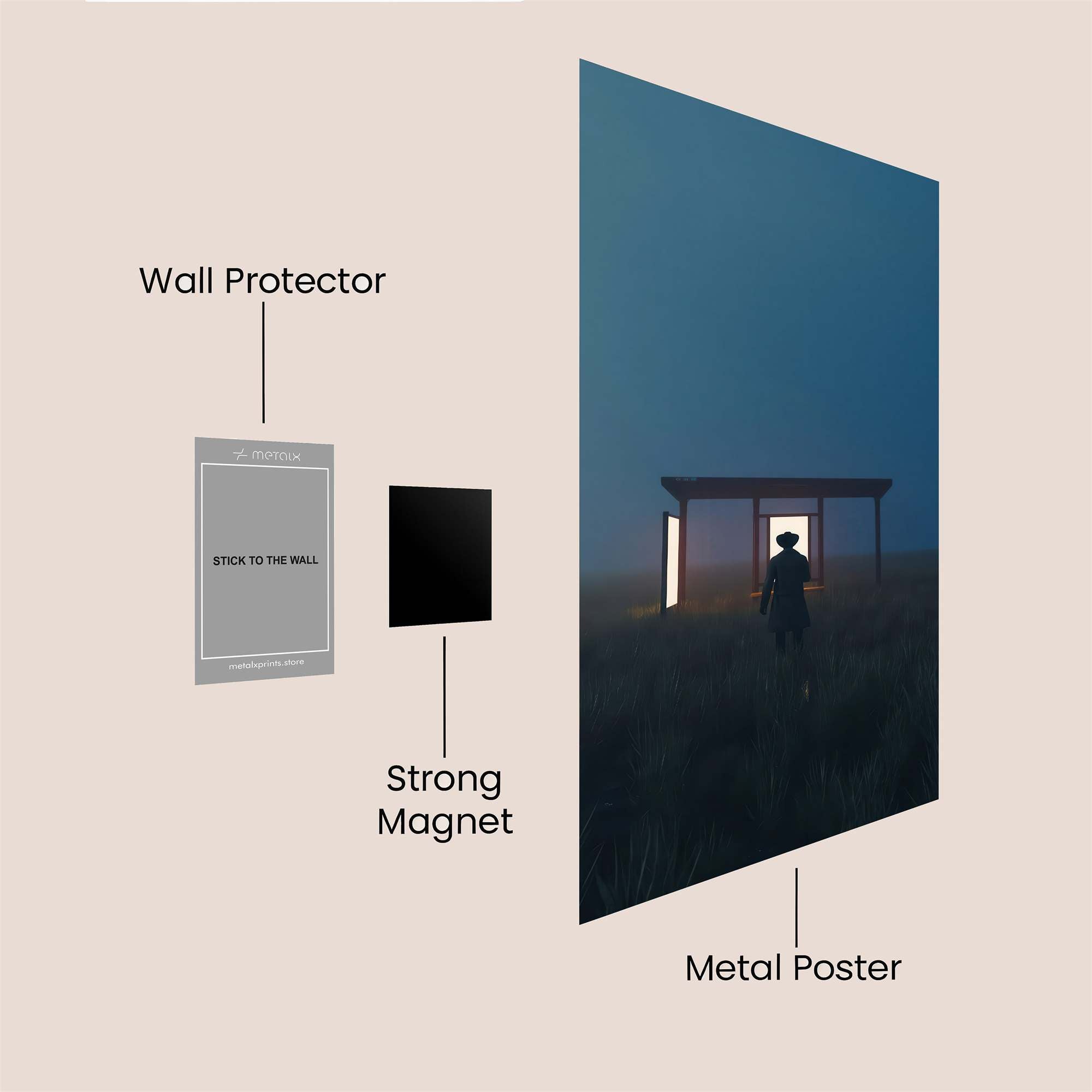 Portal Serene Safe Wall Magnetic / M