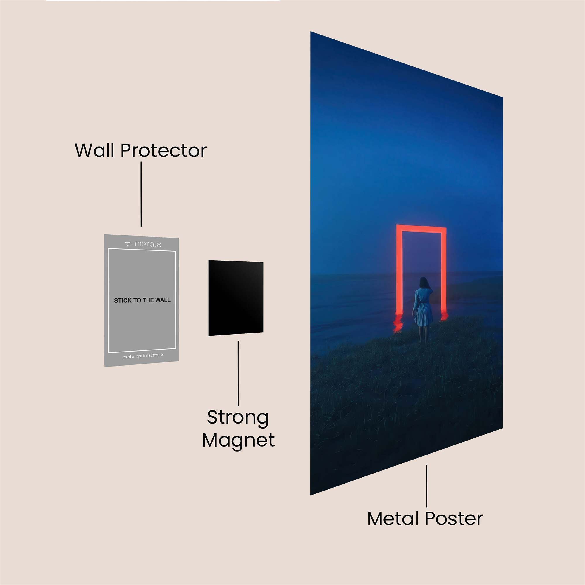 Portal Serenity Safe Wall Magnetic / M