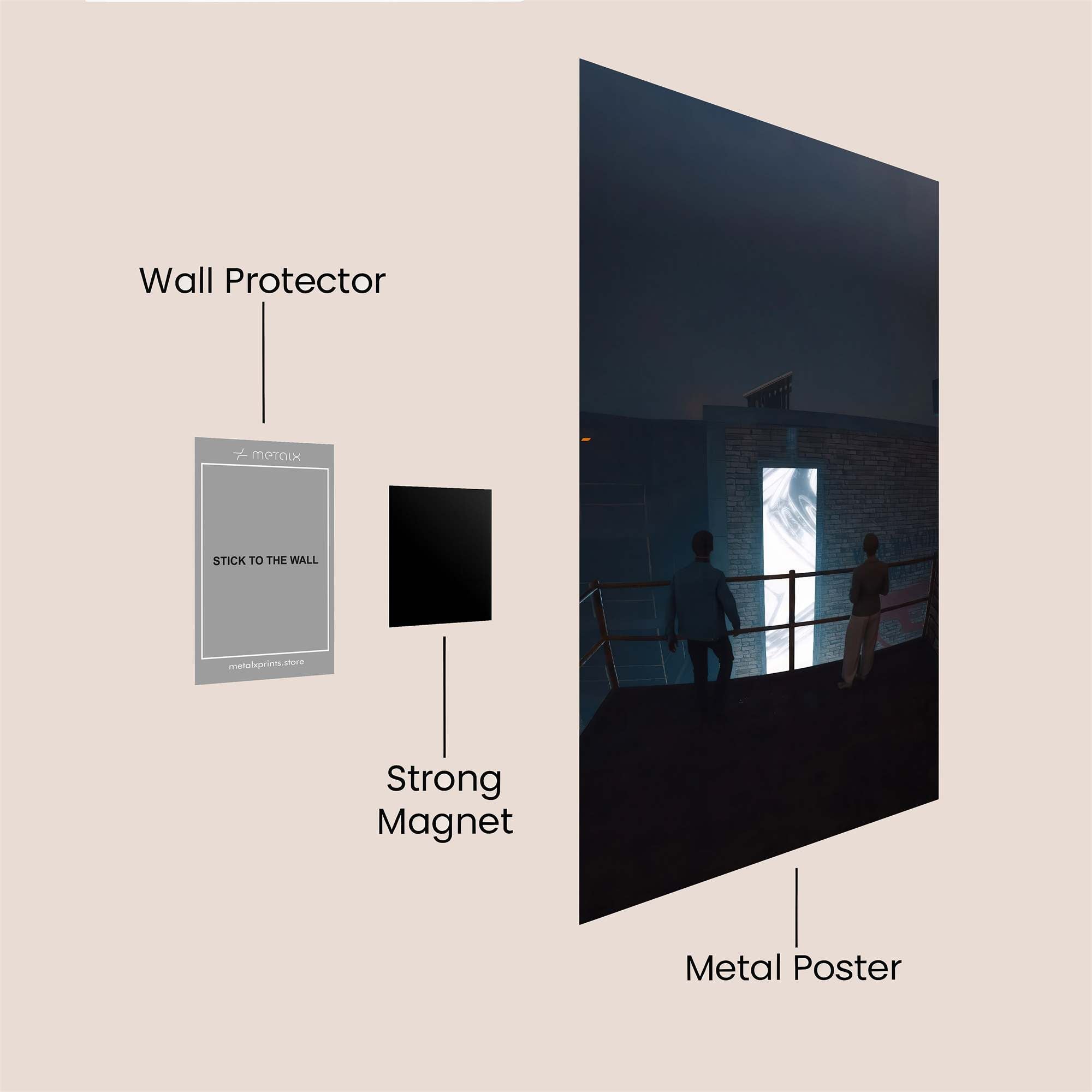 Portal Mystery Safe Wall Magnetic / M