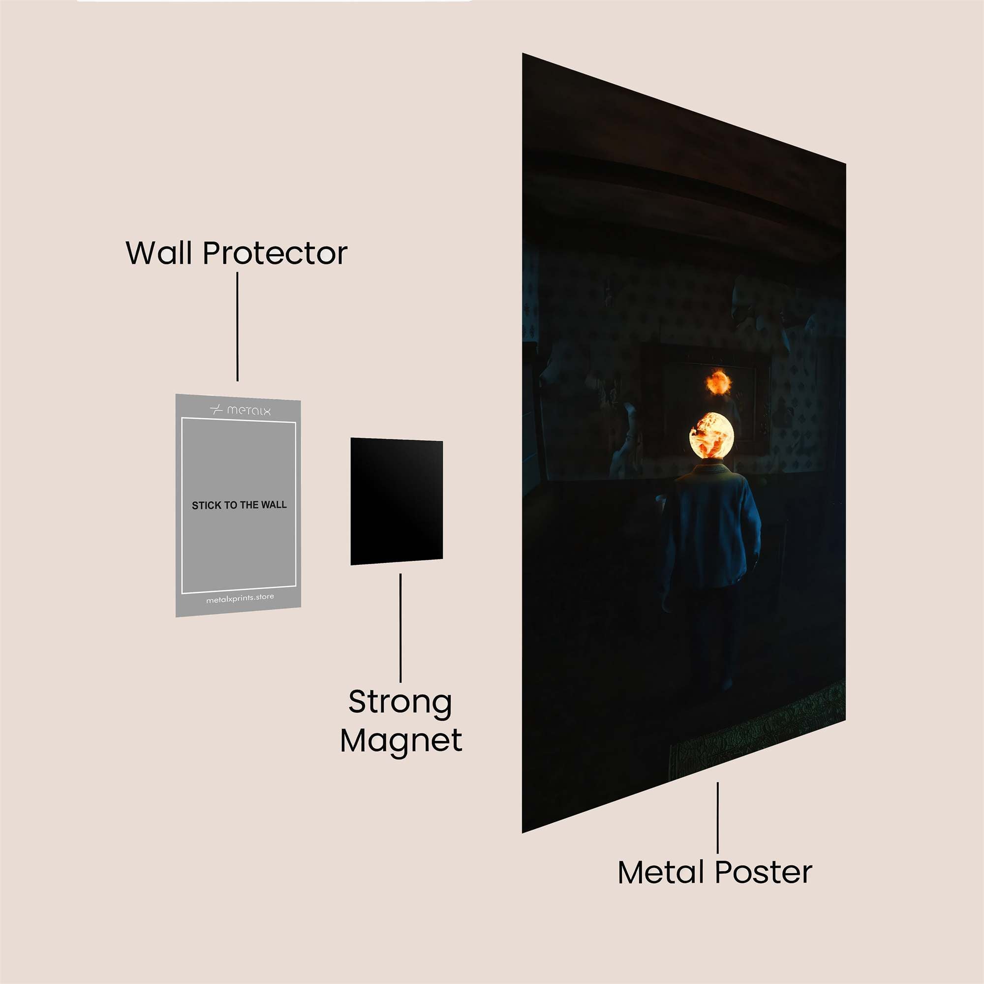 Glow Enigma Safe Wall Magnetic / M