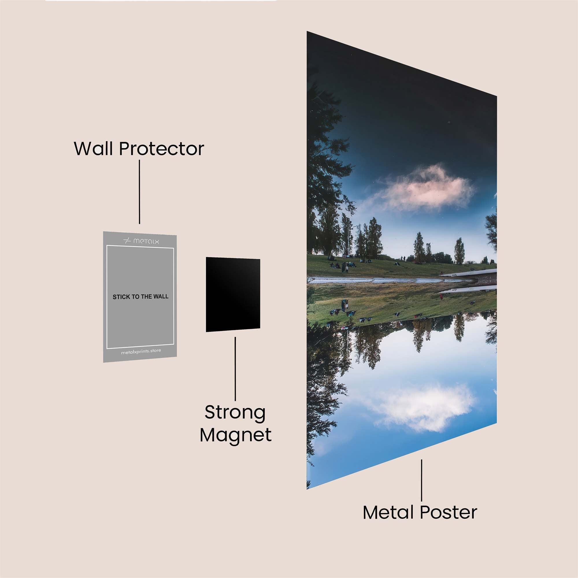 Mirror Serenity Safe Wall Magnetic / M