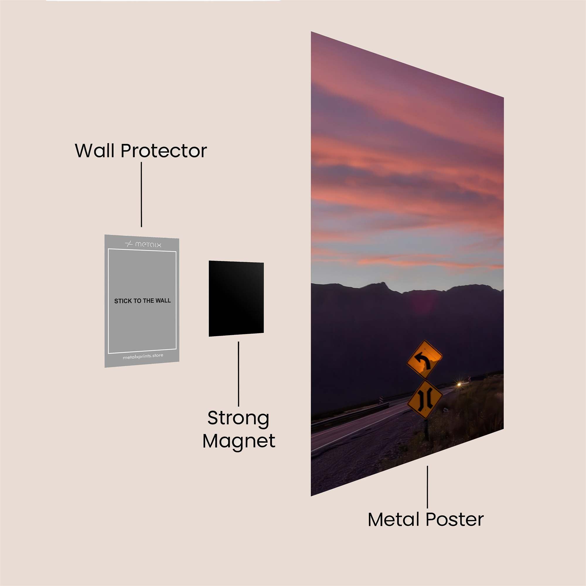 Desert Serenity Safe Wall Magnetic / M