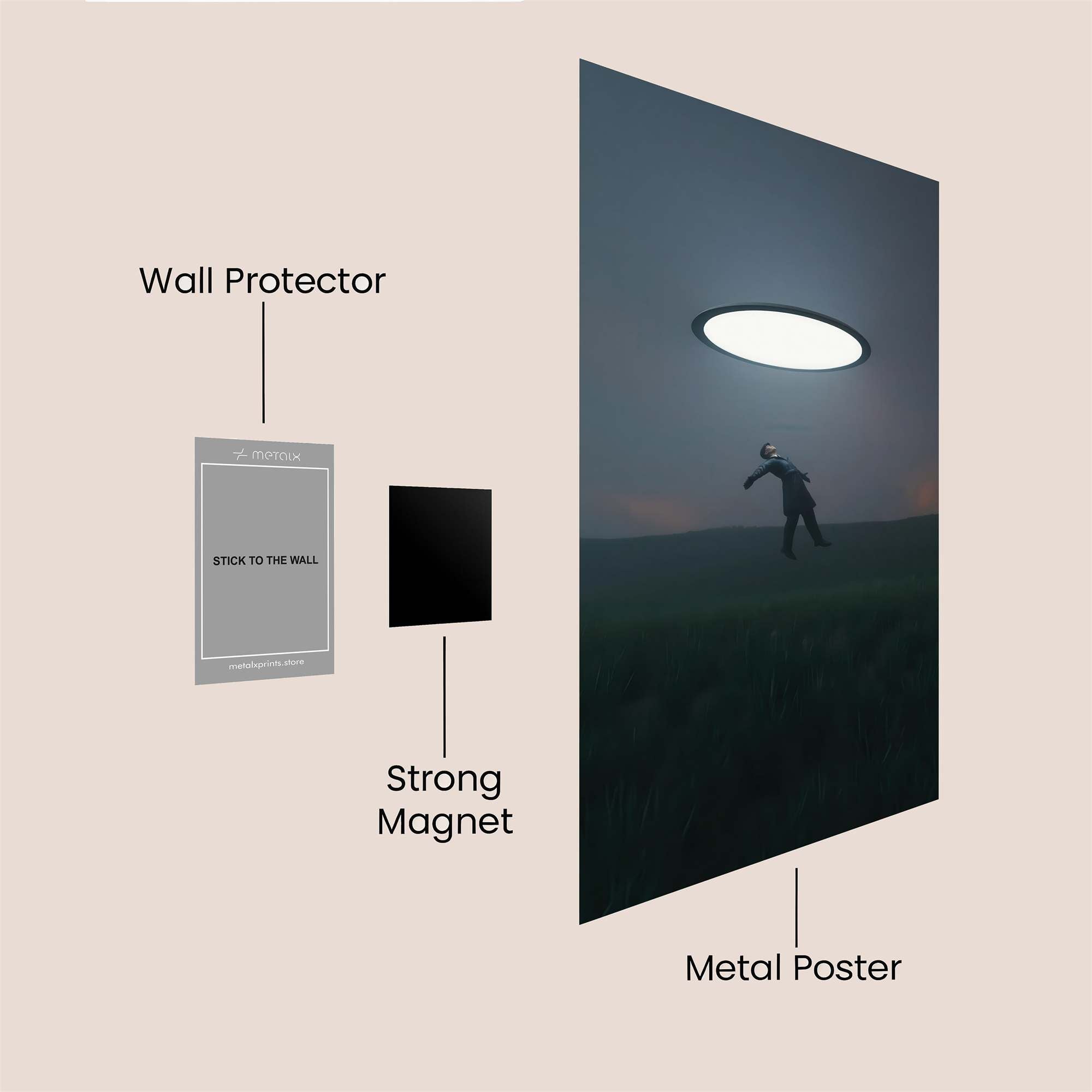 Abduction Serenity Safe Wall Magnetic / M