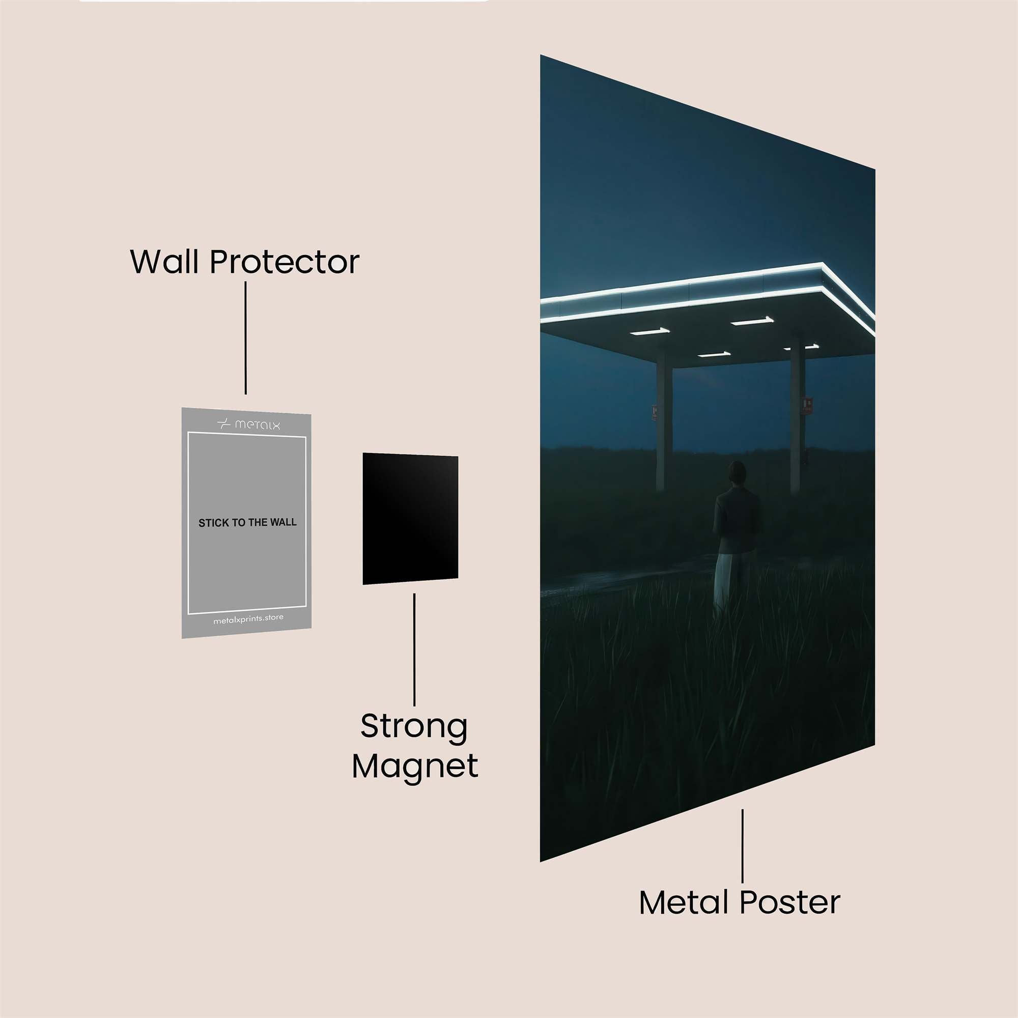 Portal Serenity Safe Wall Magnetic / M