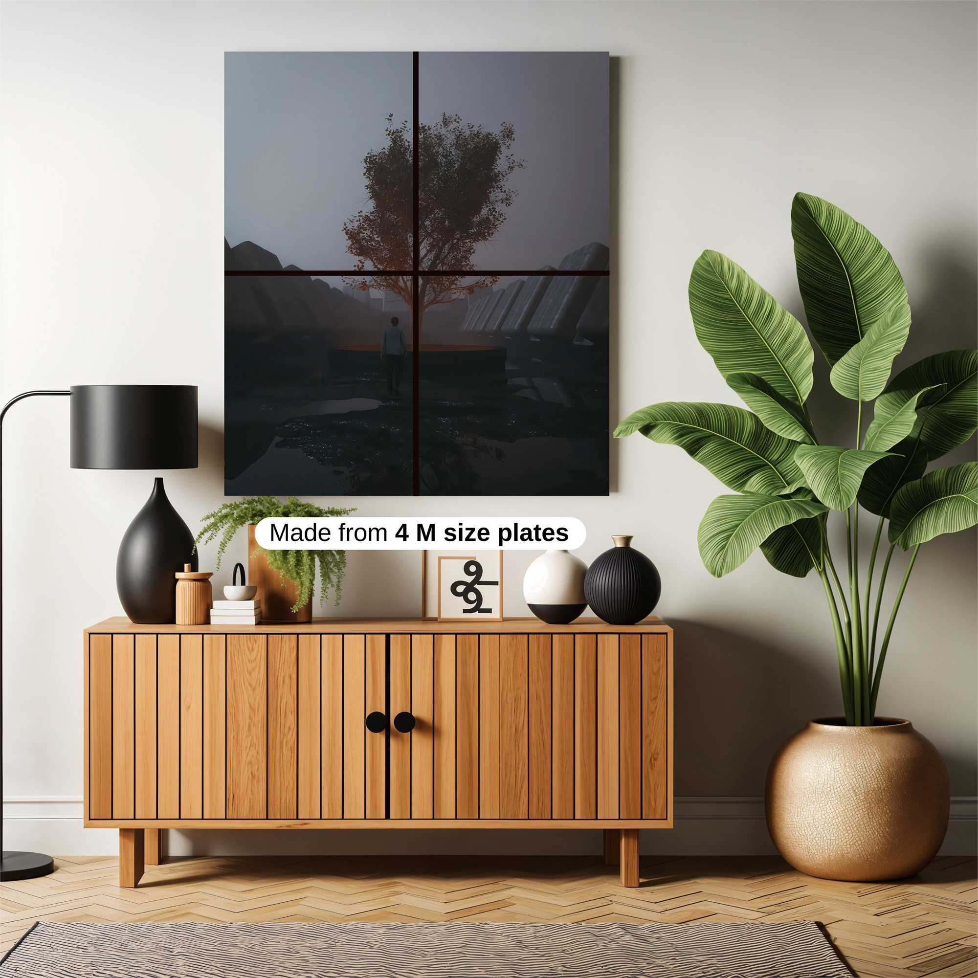 Tree Solitude Safe Wall Magnetic / M