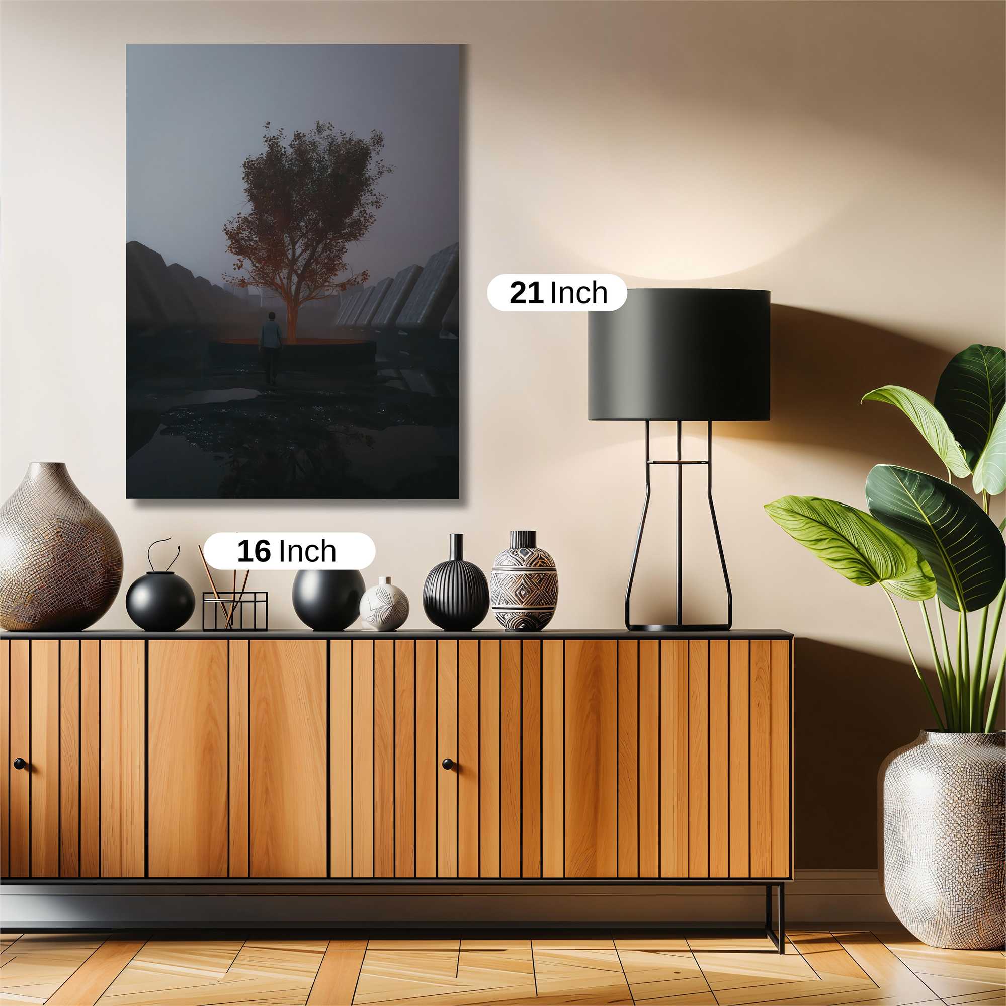 Tree Solitude Safe Wall Magnetic / M