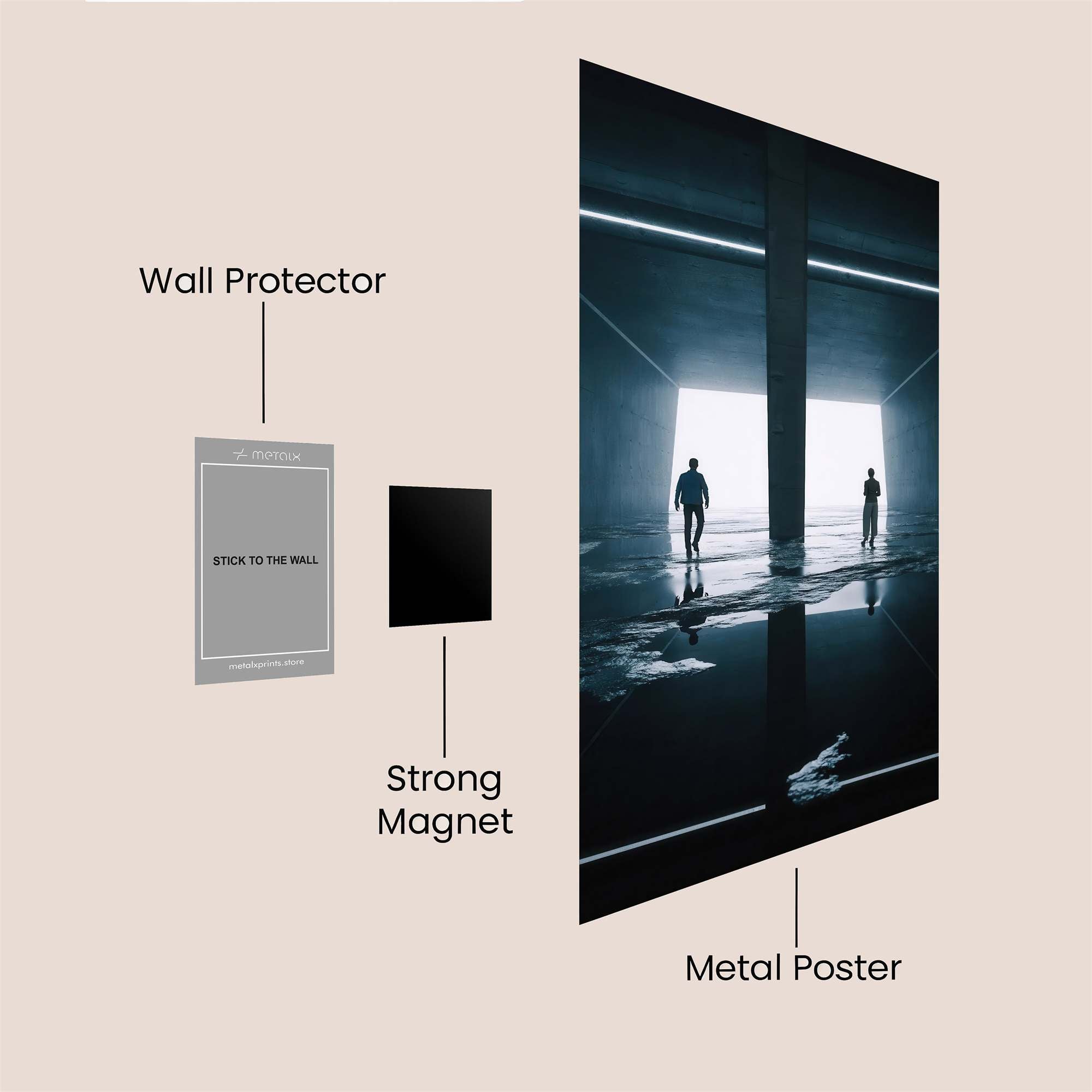 Portal Mystery Safe Wall Magnetic / M