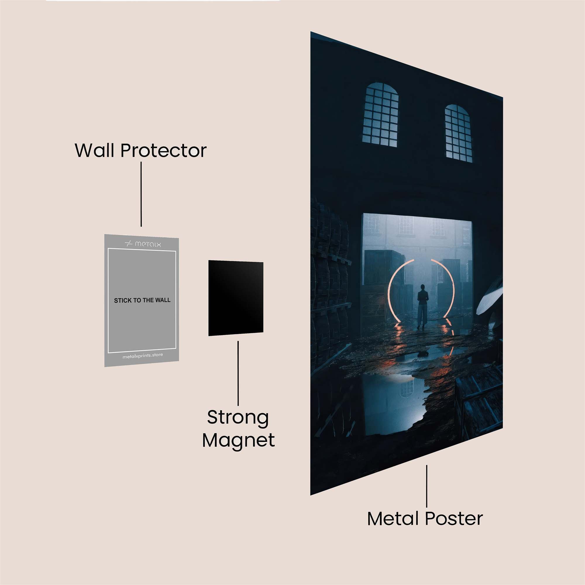 Portal Mystery Safe Wall Magnetic / M