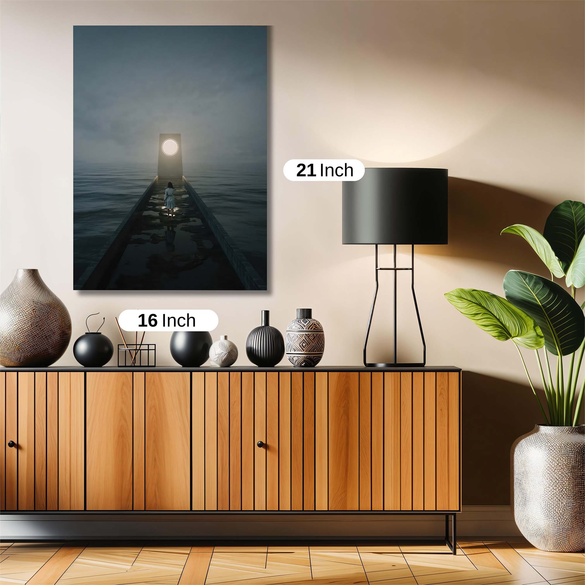 Moonlit Solitude Safe Wall Magnetic / M