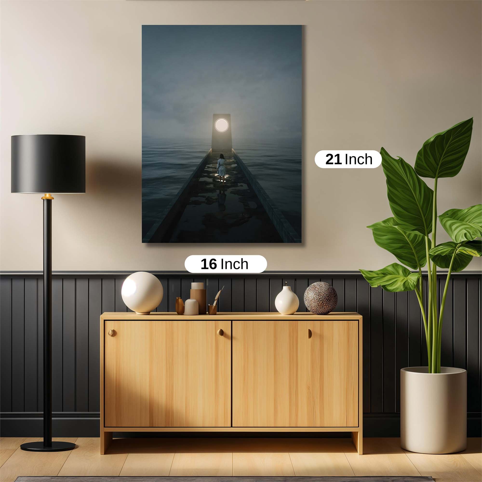 Moonlit Solitude Safe Wall Magnetic / M