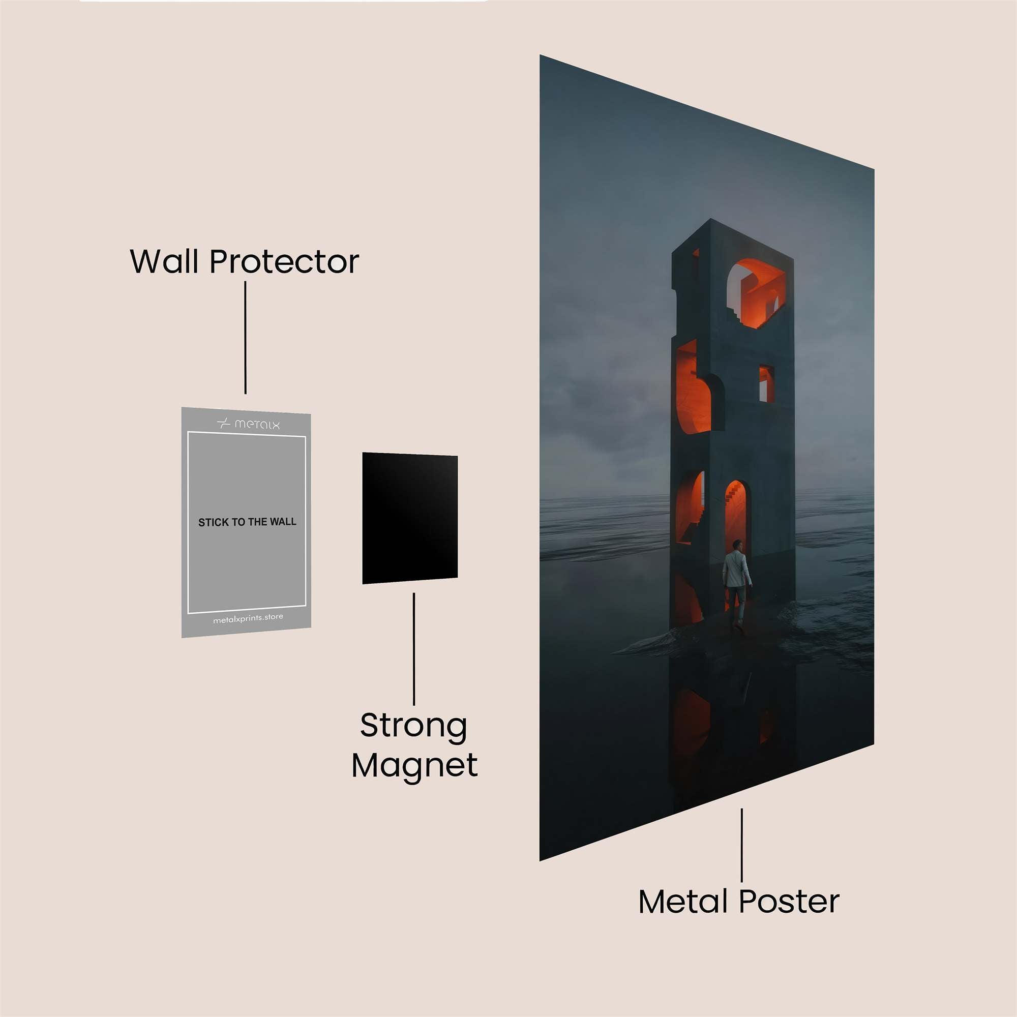 Tower Enigma Safe Wall Magnetic / M