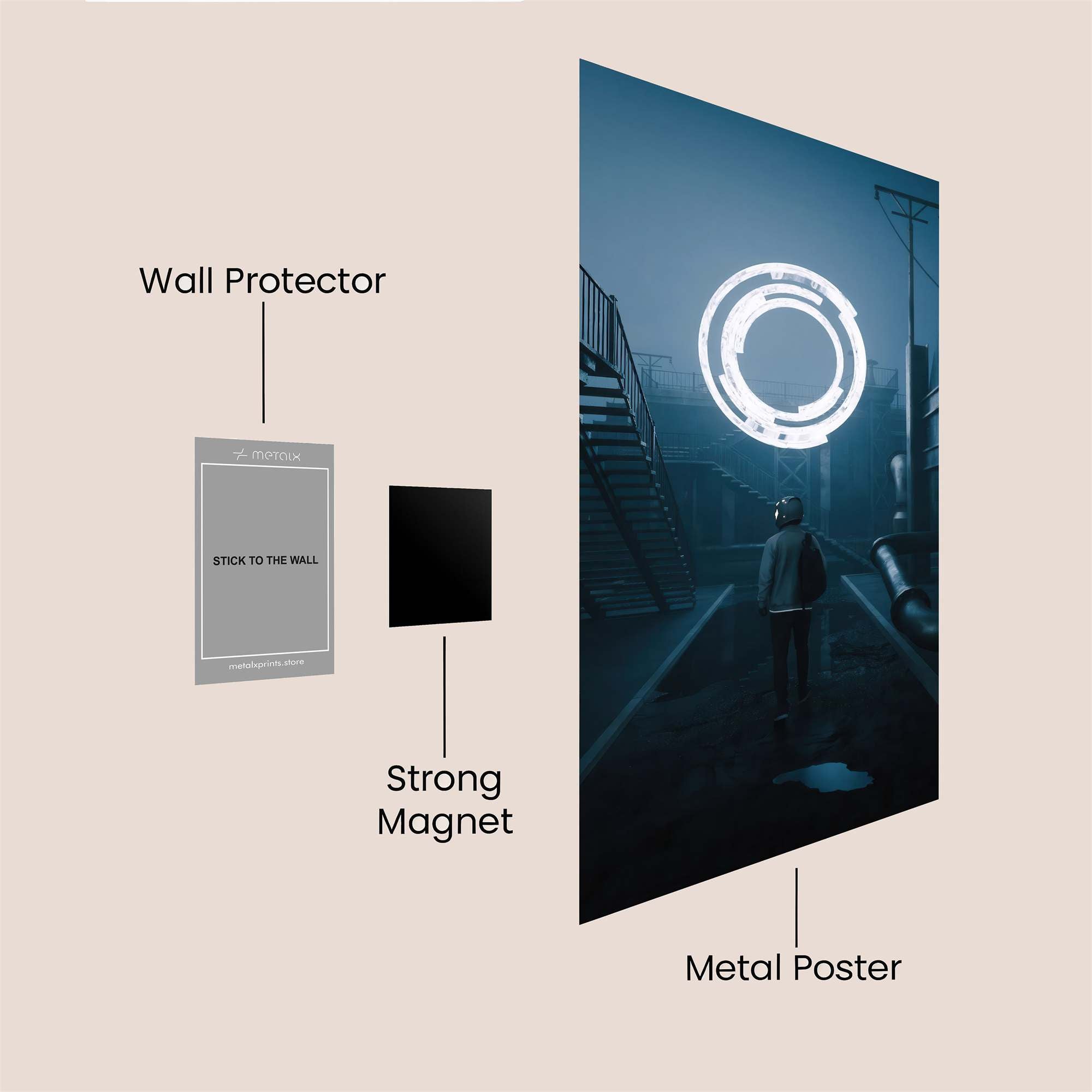 Portal Mystery Safe Wall Magnetic / M