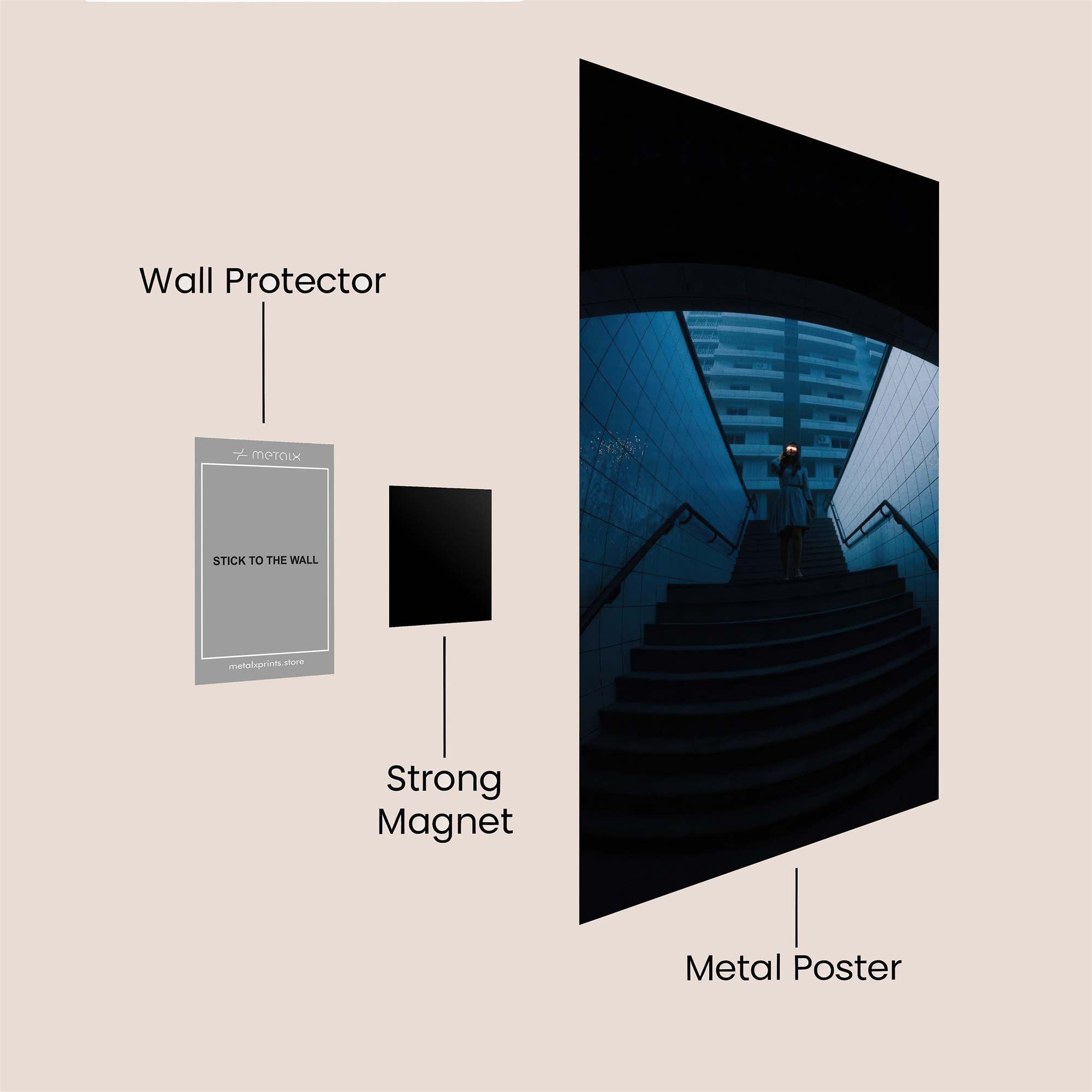 Stairway Solitude Safe Wall Magnetic / M
