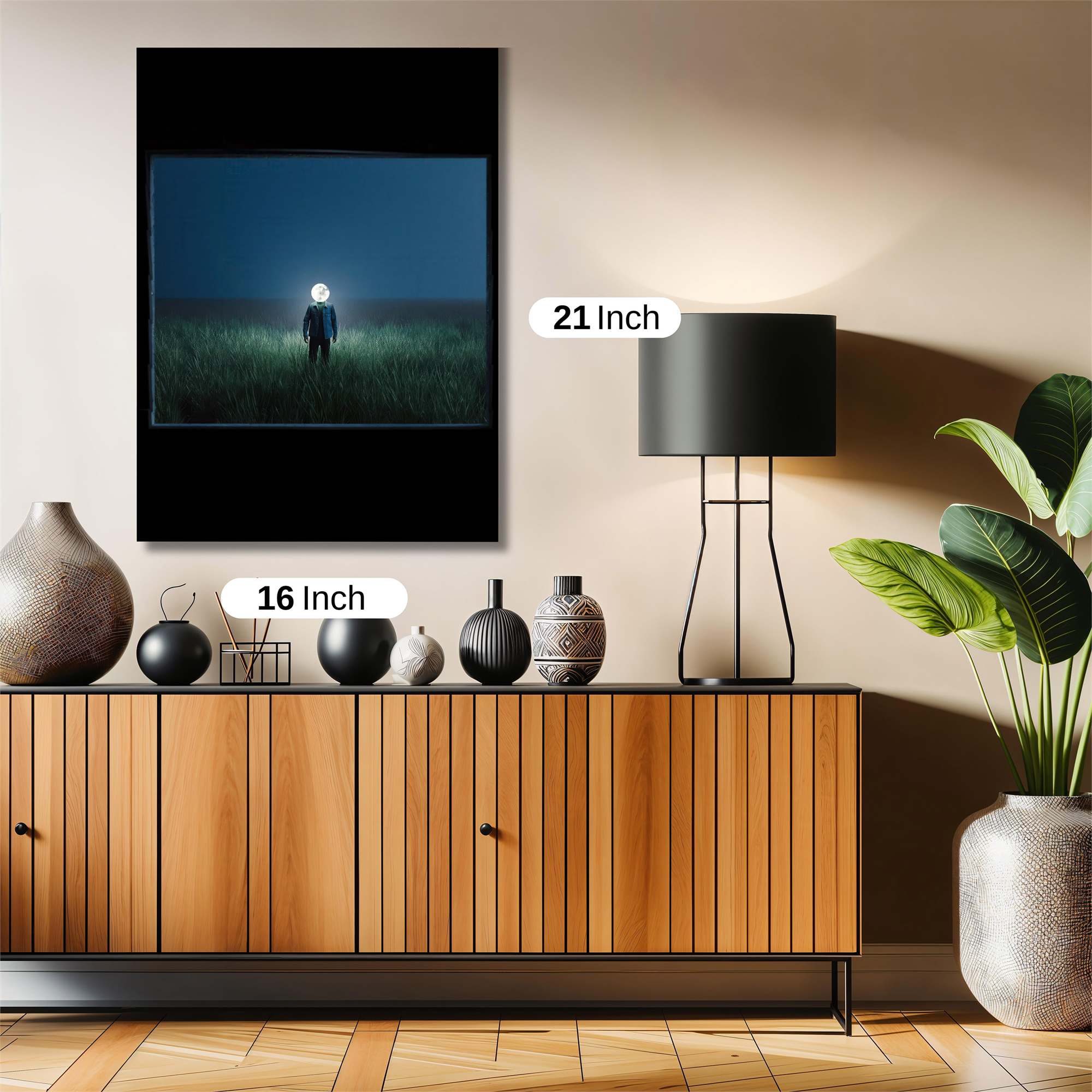 Moonlit Solitude Safe Wall Magnetic / M