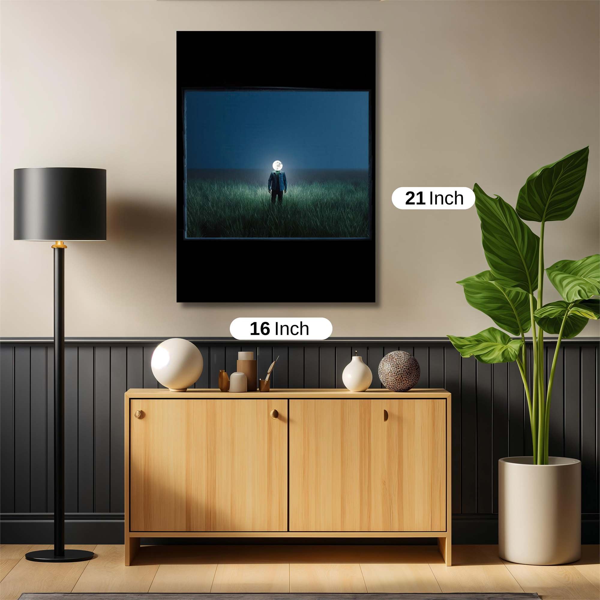 Moonlit Solitude Safe Wall Magnetic / M
