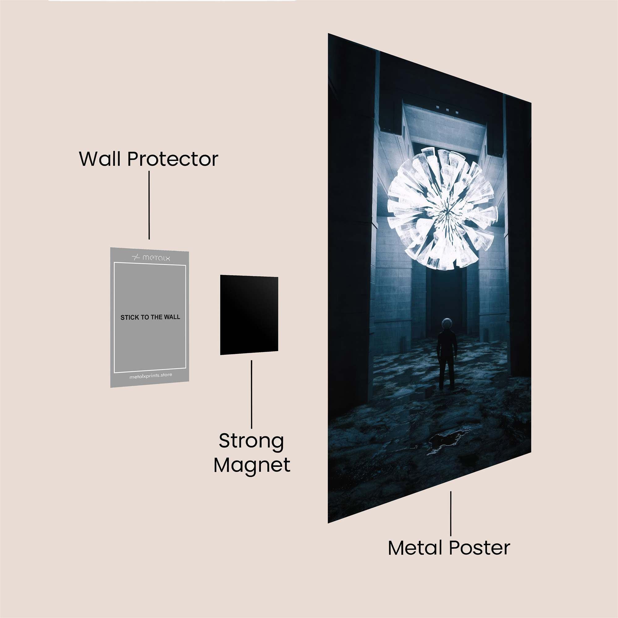 Diamond Enigma Safe Wall Magnetic / M