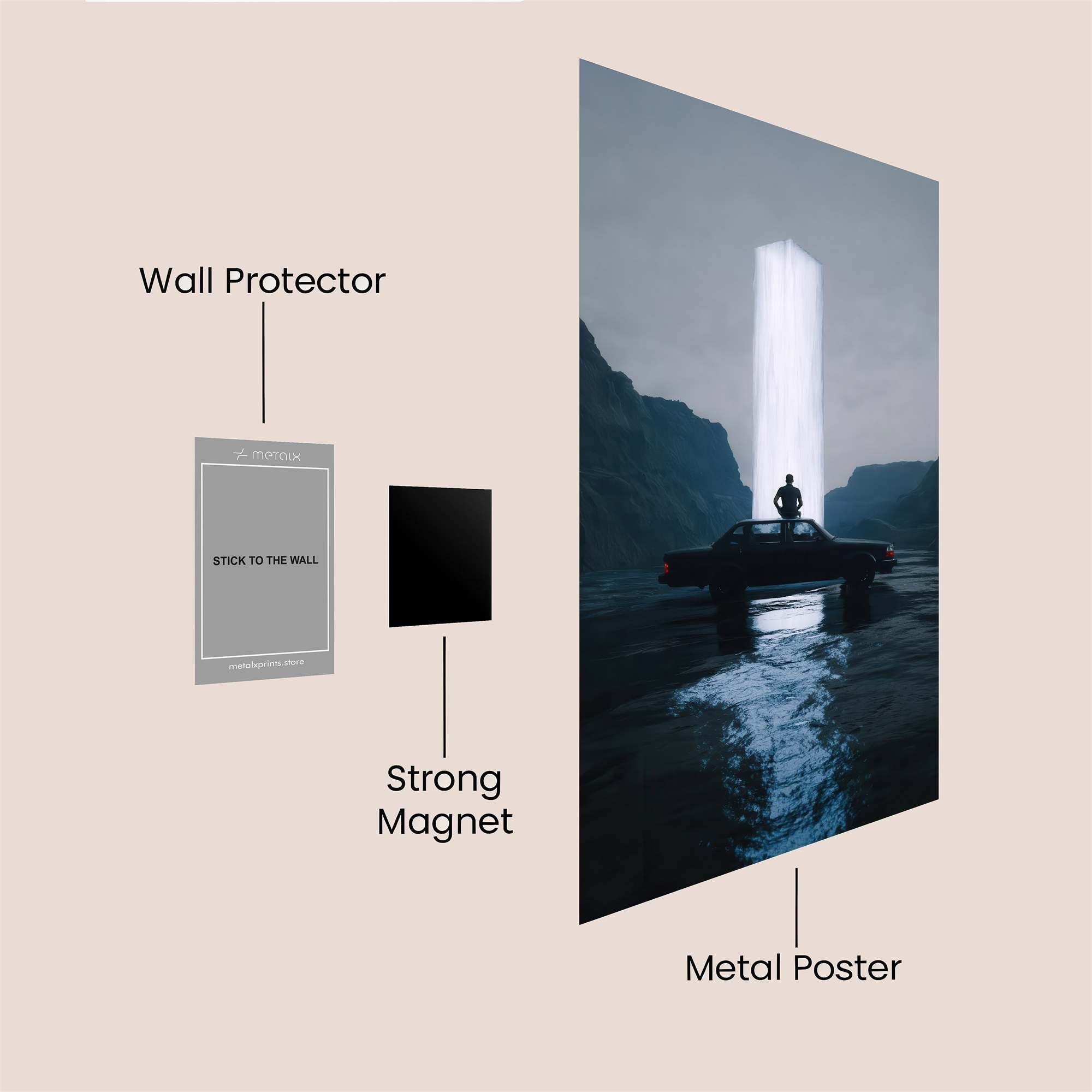 Beam Serenity Safe Wall Magnetic / M