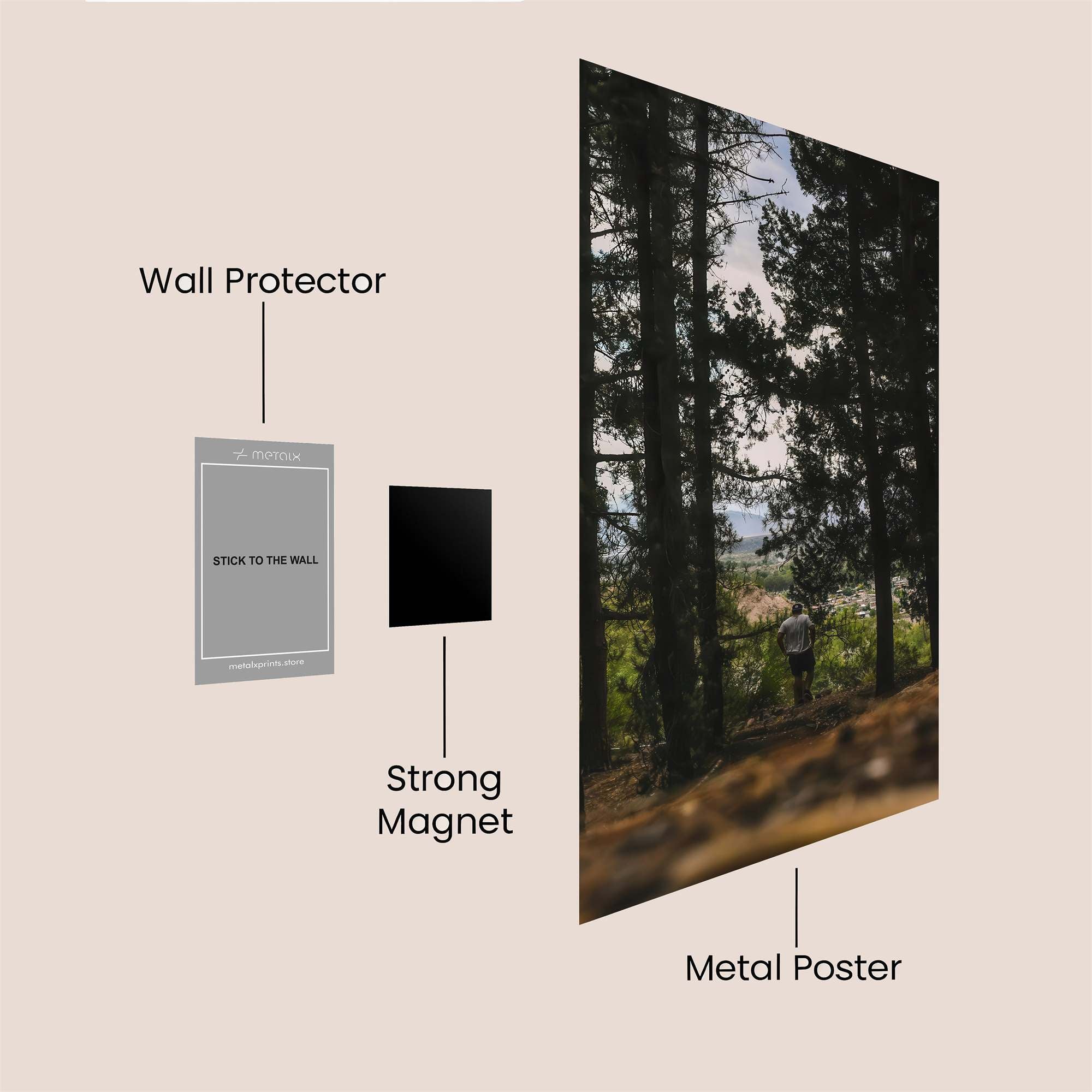 Forest Solitude Safe Wall Magnetic / M