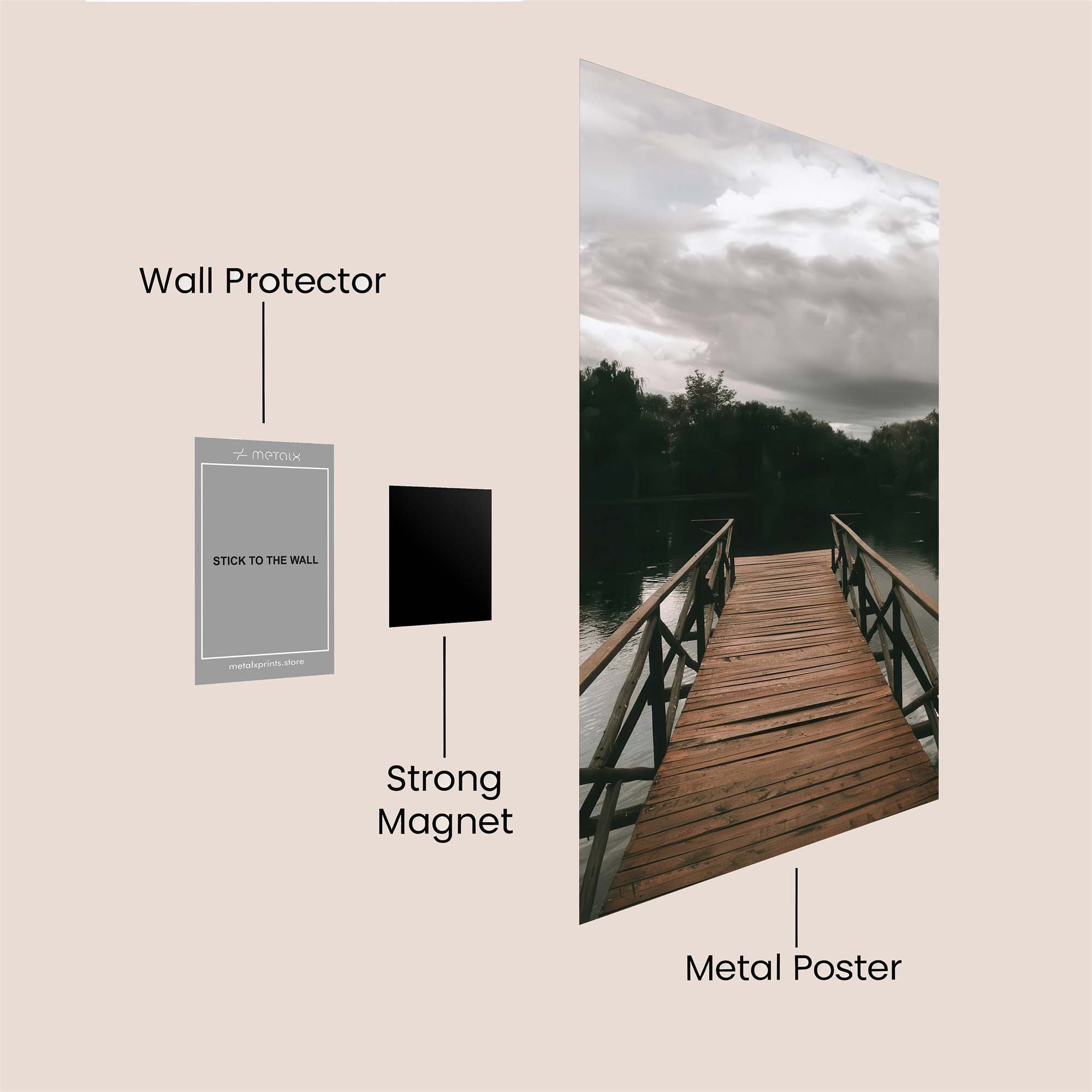 Bridge Tranquil Safe Wall Magnetic / M