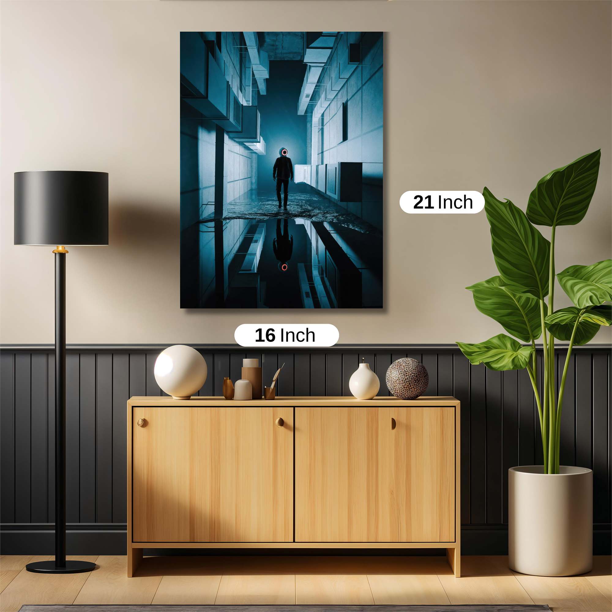 Neon Solitude Safe Wall Magnetic / M