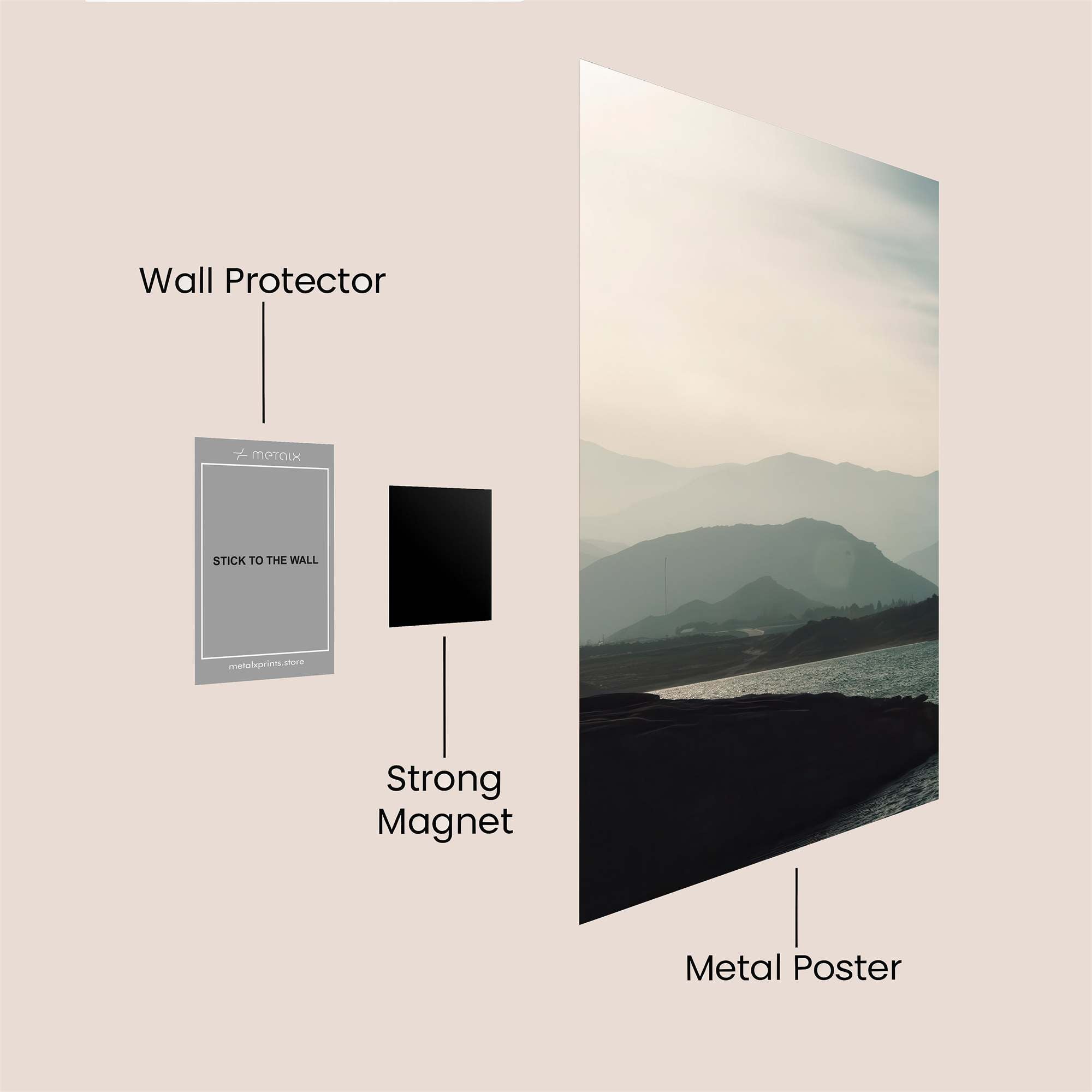 Mountain Serenity Safe Wall Magnetic / M