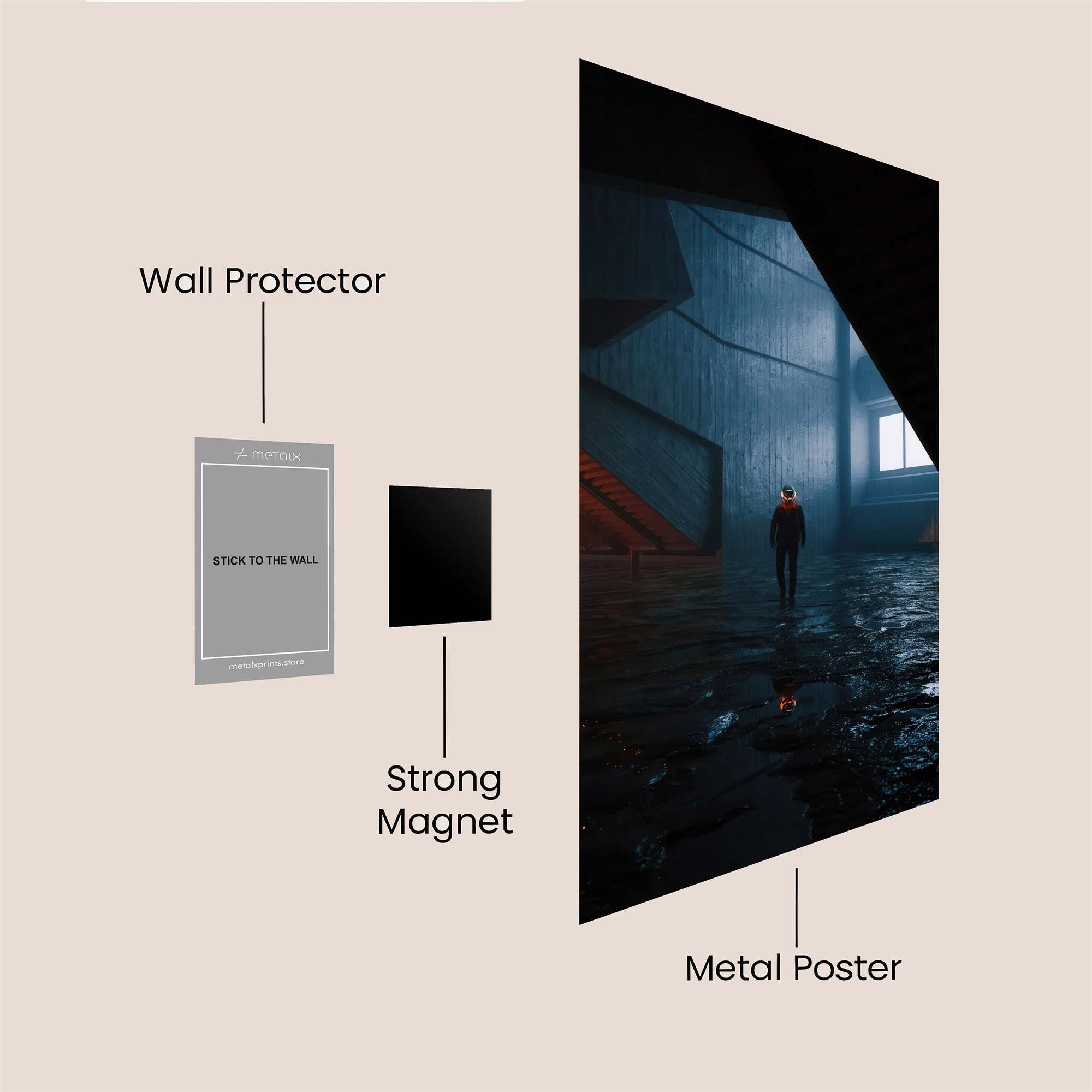 Solitude Echo Safe Wall Magnetic / M