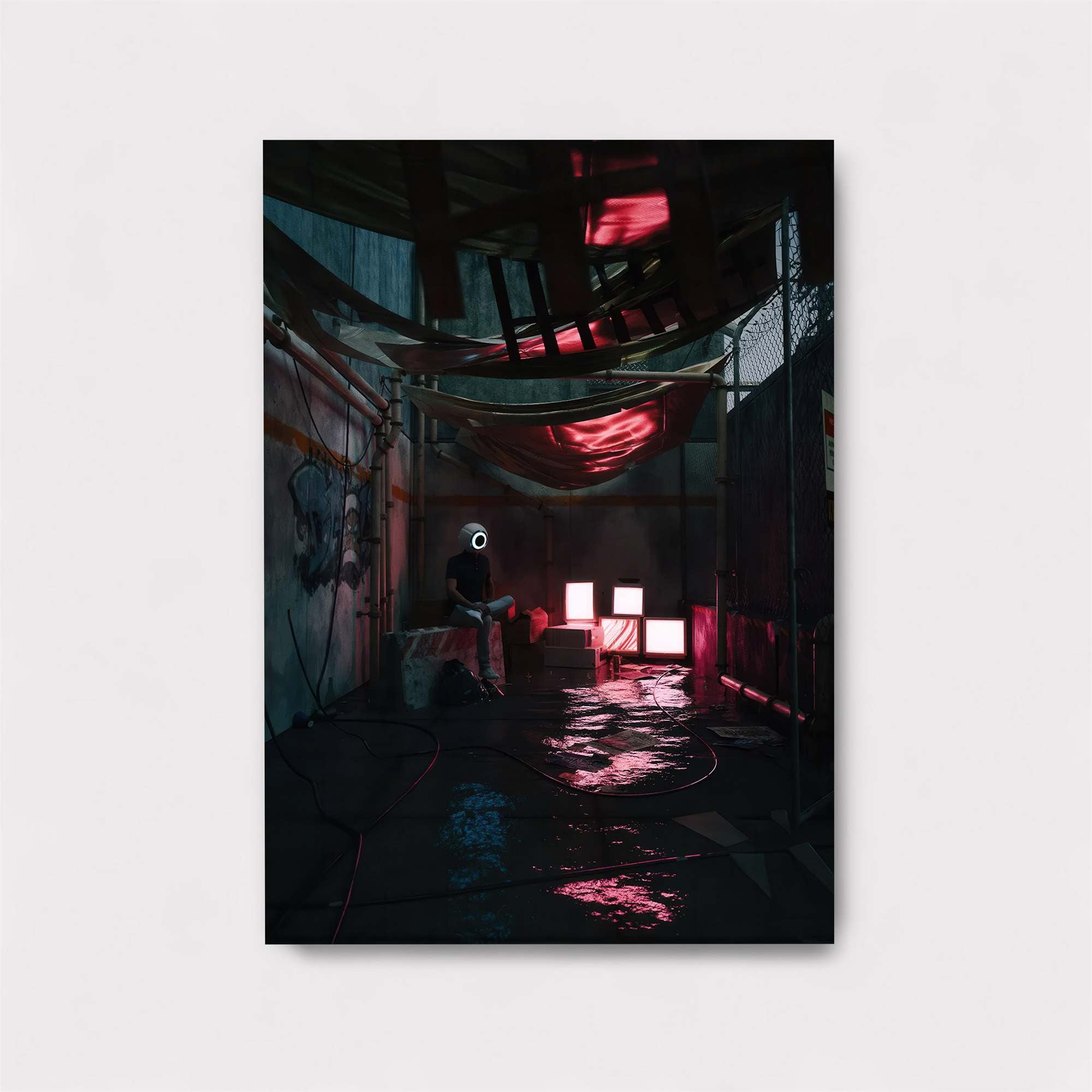 Masked Melancholy Safe Wall Magnetic / M