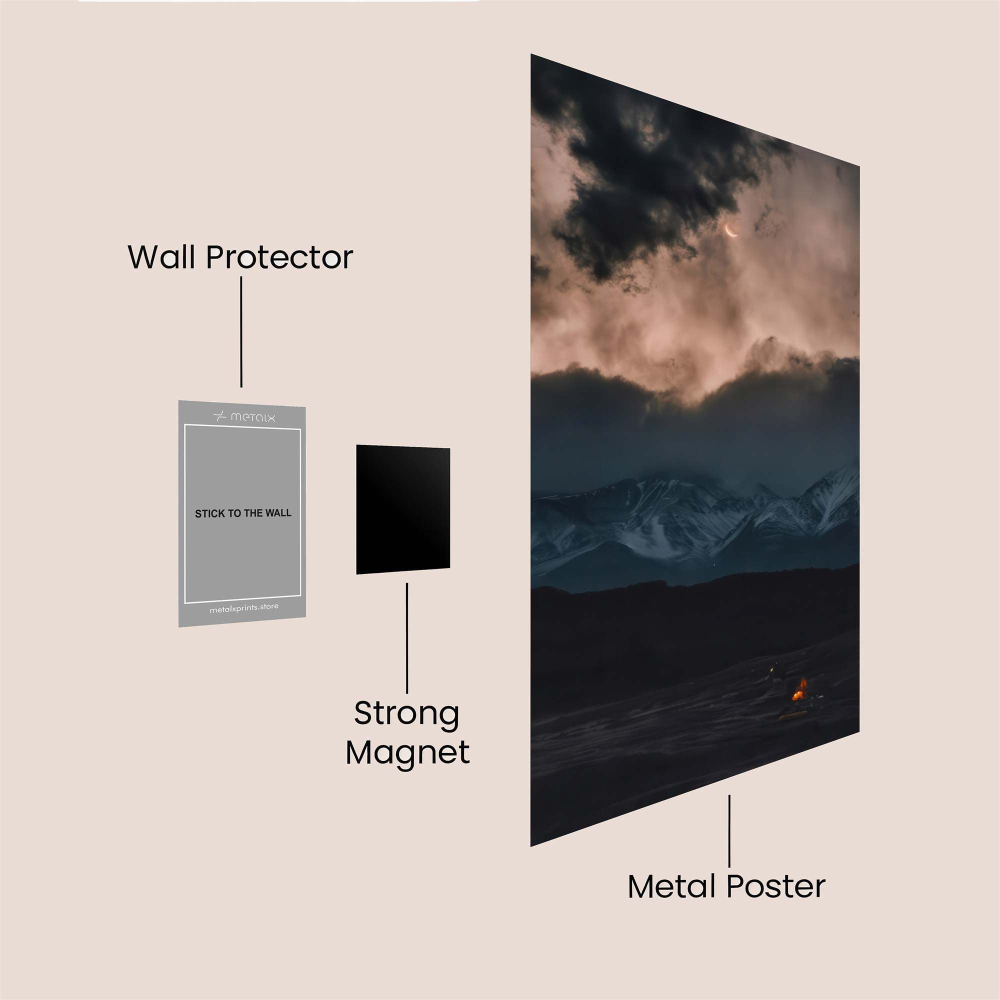 Mountain Serenity Safe Wall Magnetic / M