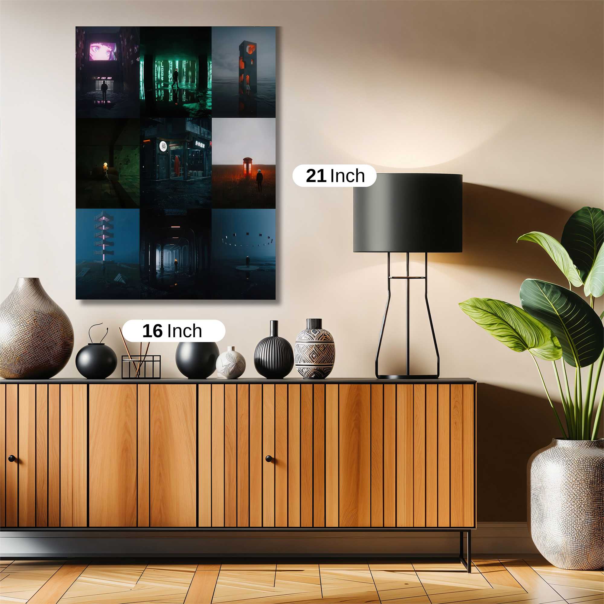 Surreal Solitude Safe Wall Magnetic / M