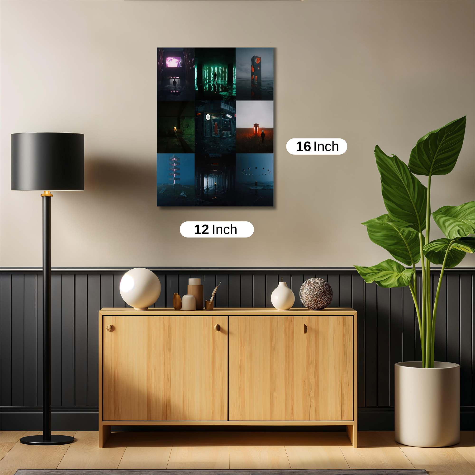 Surreal Solitude Safe Wall Magnetic / M