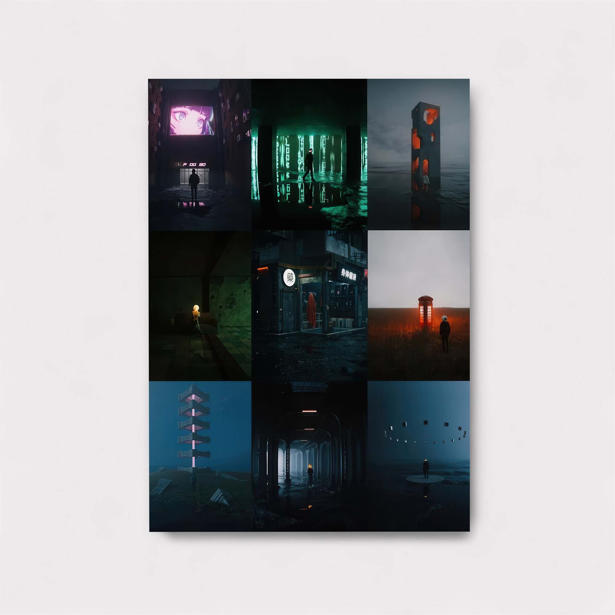 Surreal Solitude Safe Wall Magnetic / M