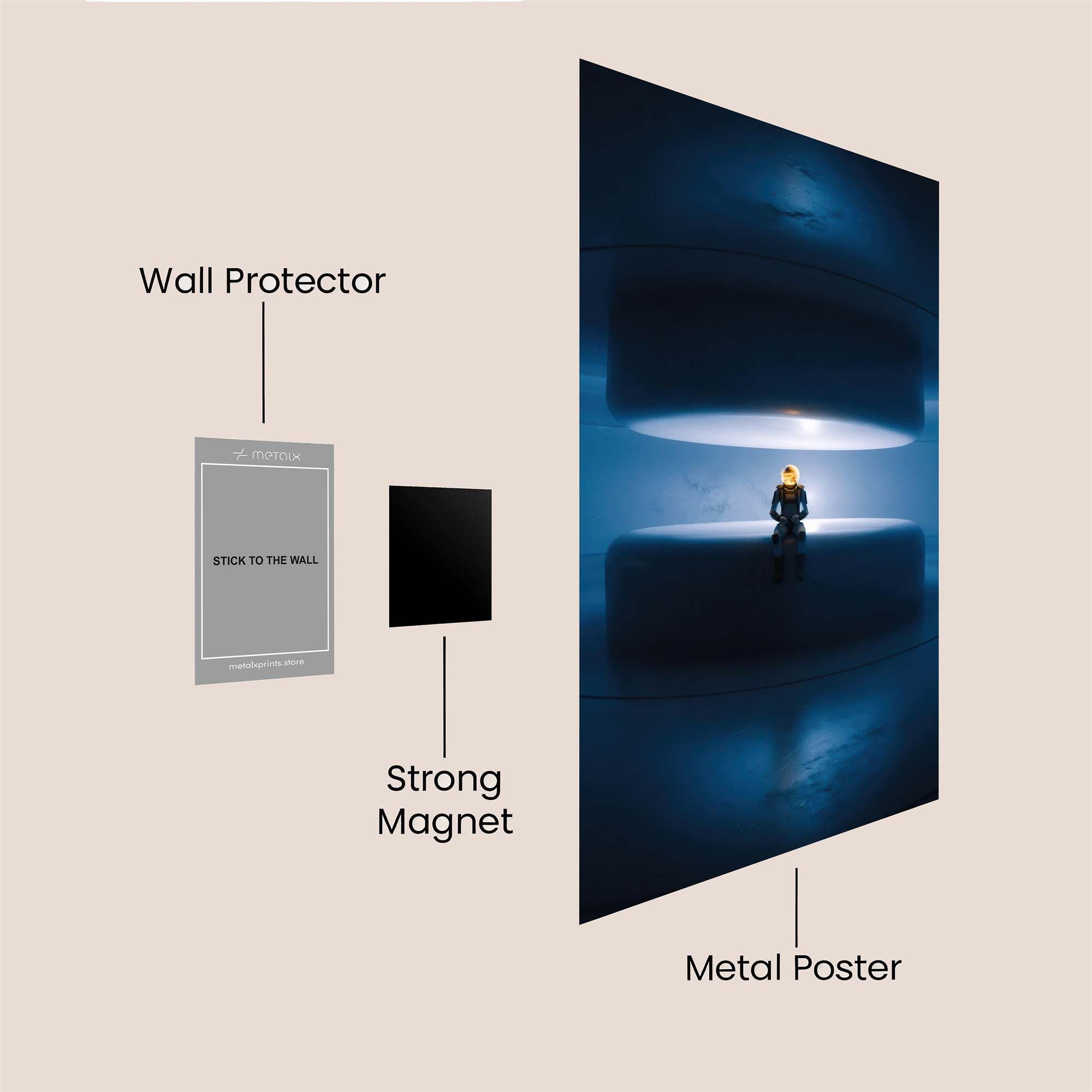 Portal Serenity Safe Wall Magnetic / M
