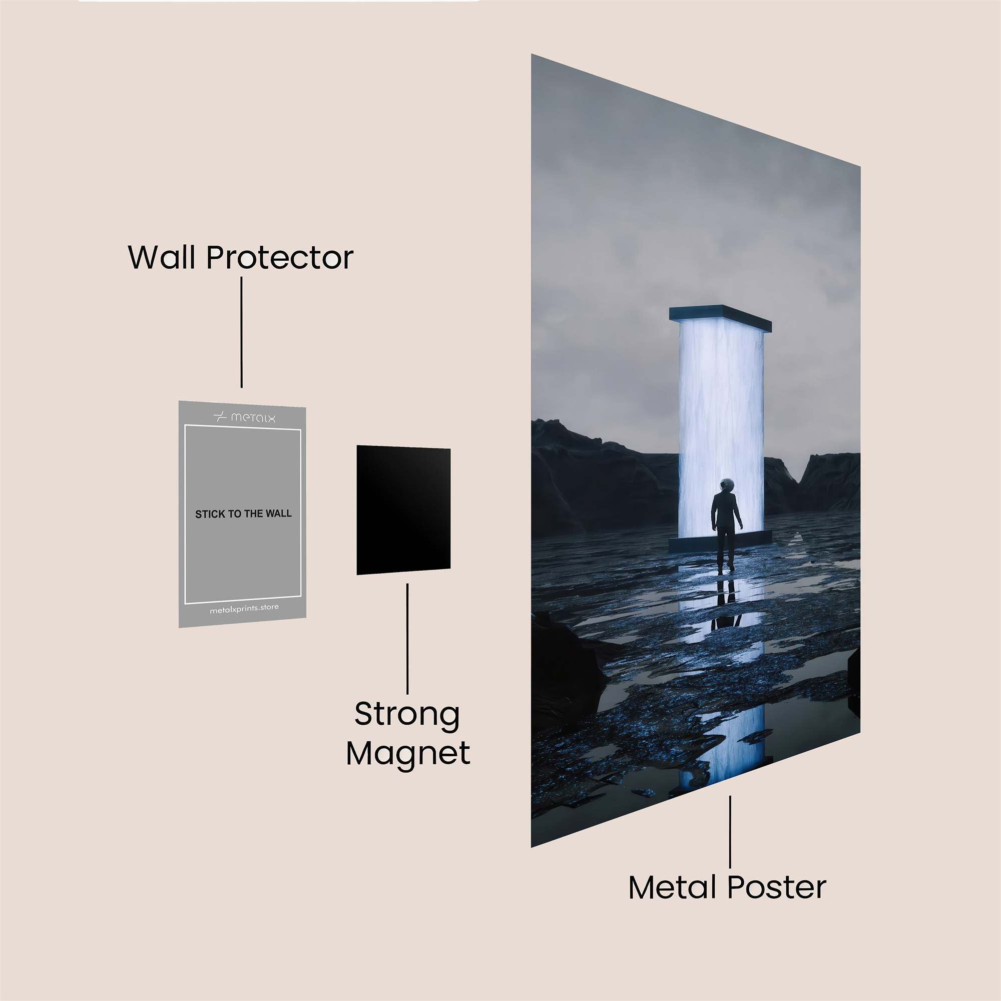Monolith Mystery Safe Wall Magnetic / M