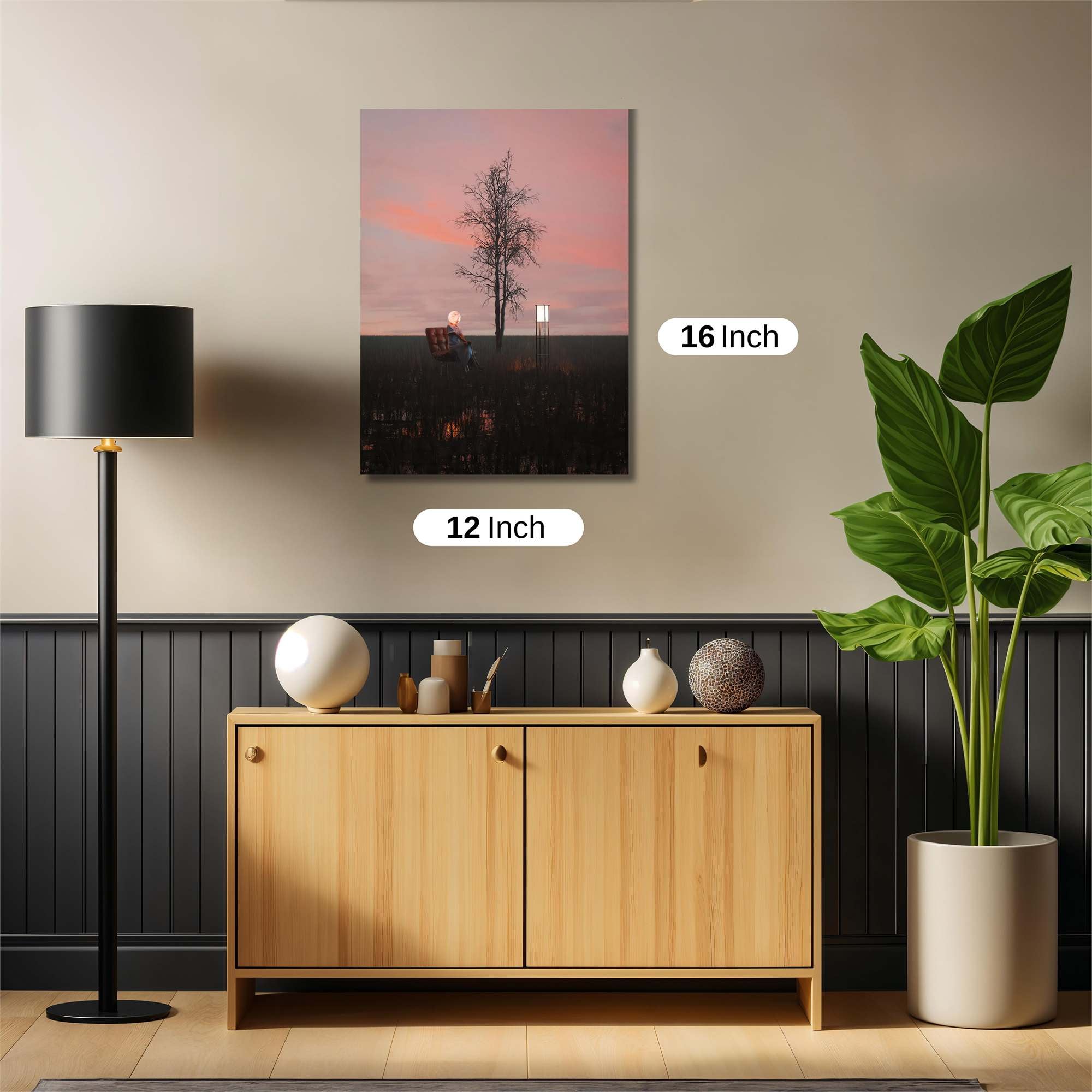 Sunset Solitude Safe Wall Magnetic / M