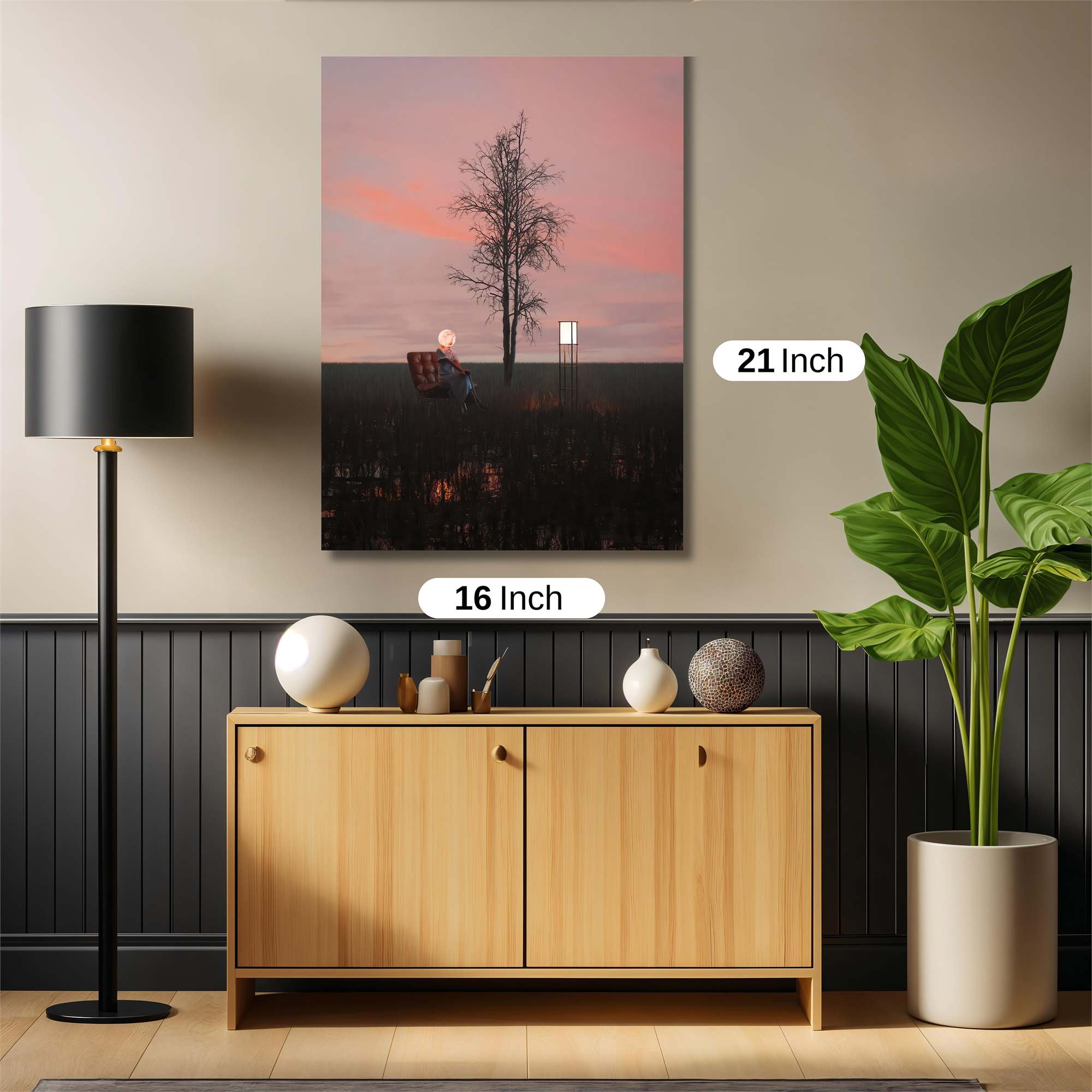Sunset Solitude Safe Wall Magnetic / M