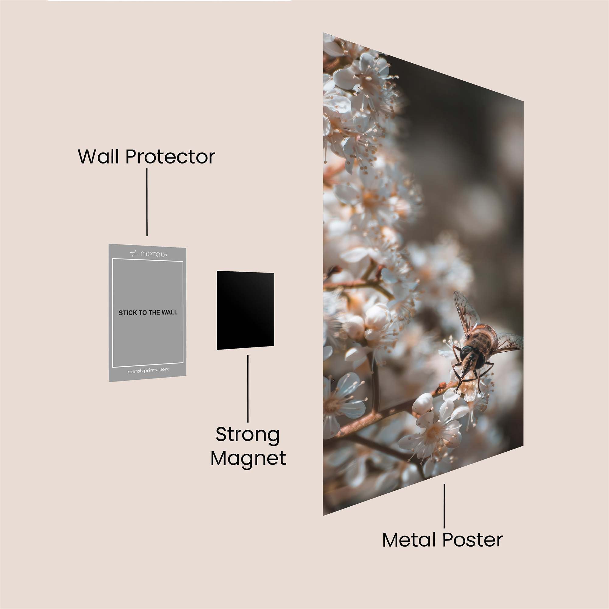 Bee Serenity Safe Wall Magnetic / M