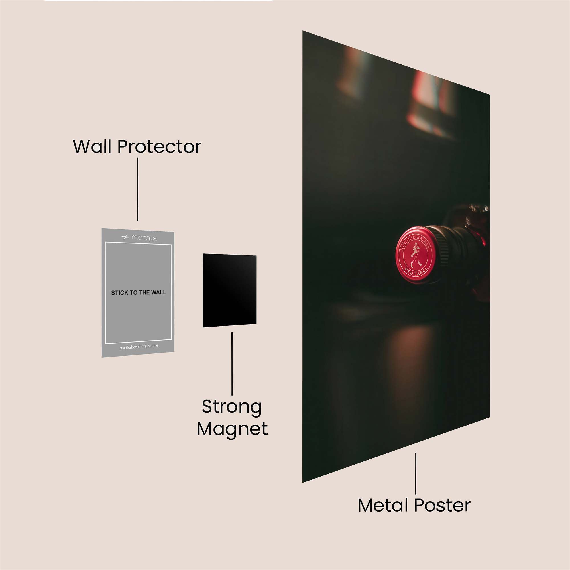 Johnnie Elegant Safe Wall Magnetic / M