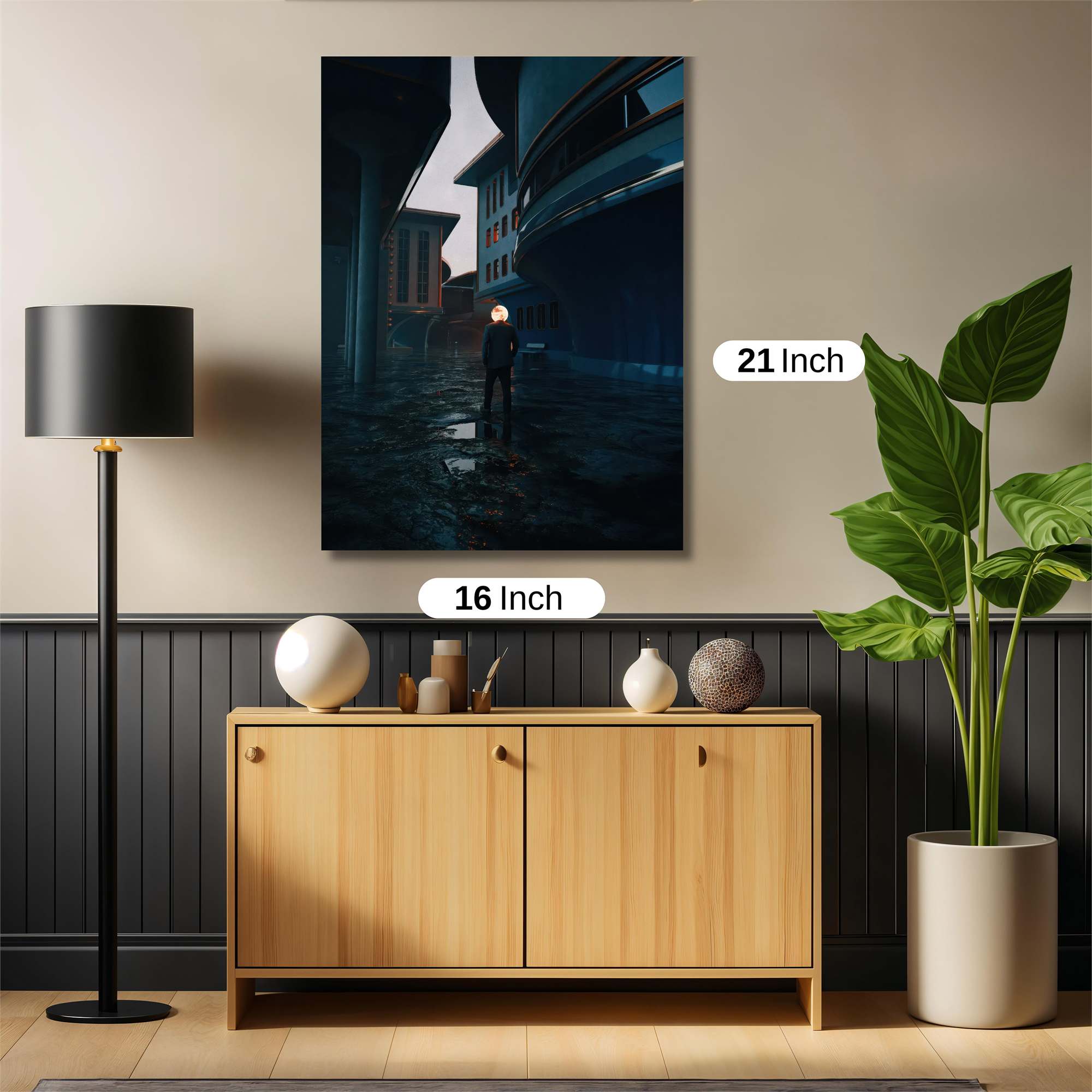 Neon Solitude Safe Wall Magnetic / M