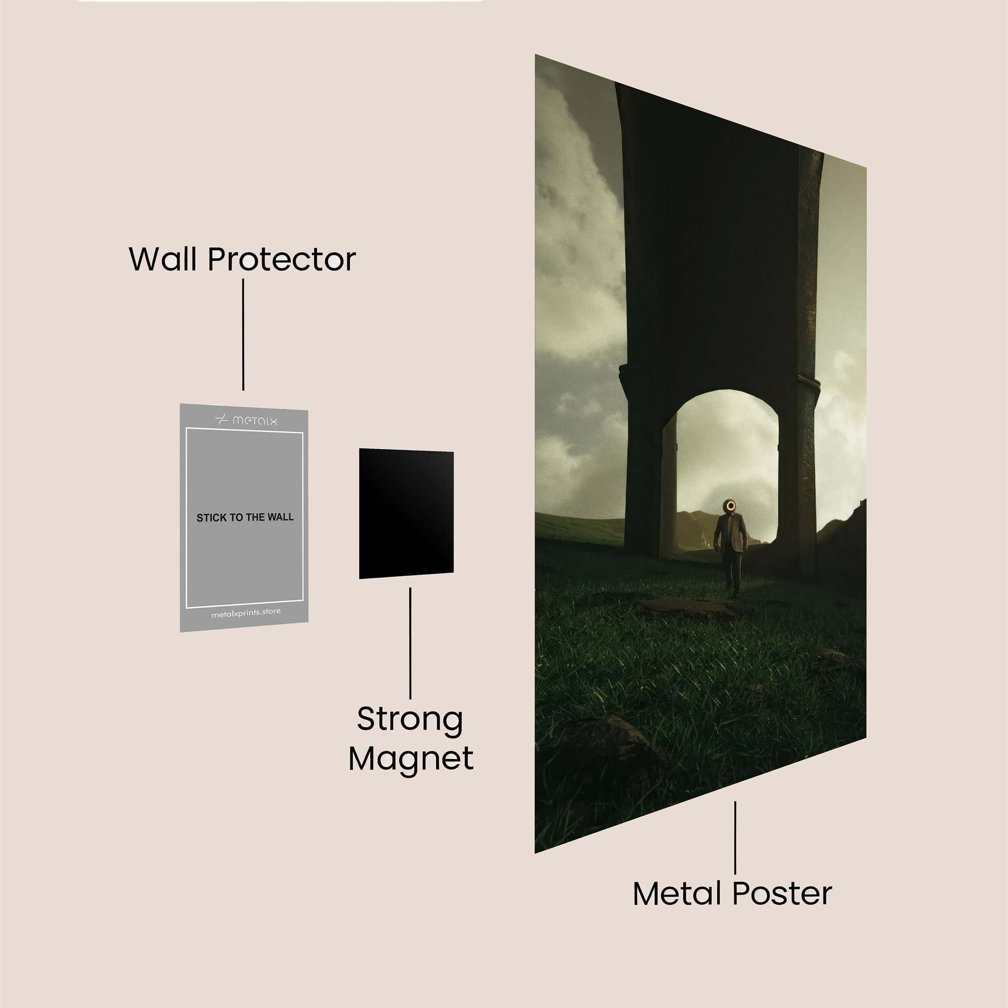 Journey Serene Safe Wall Magnetic / M