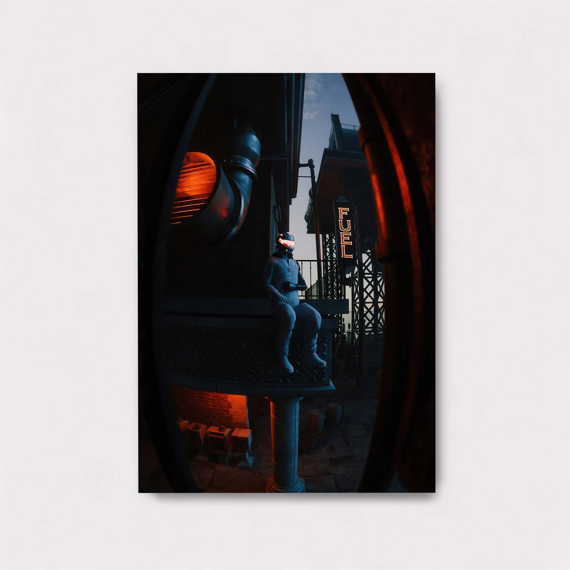 Neon Solitude Safe Wall Magnetic / M