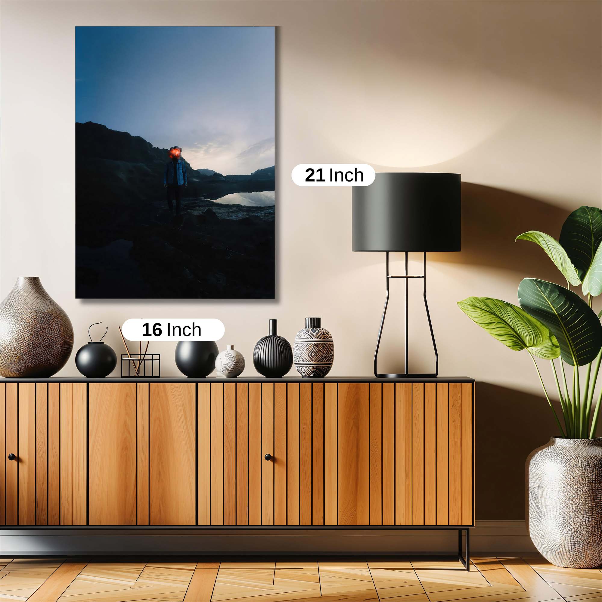 Hiker Serene Safe Wall Magnetic / M