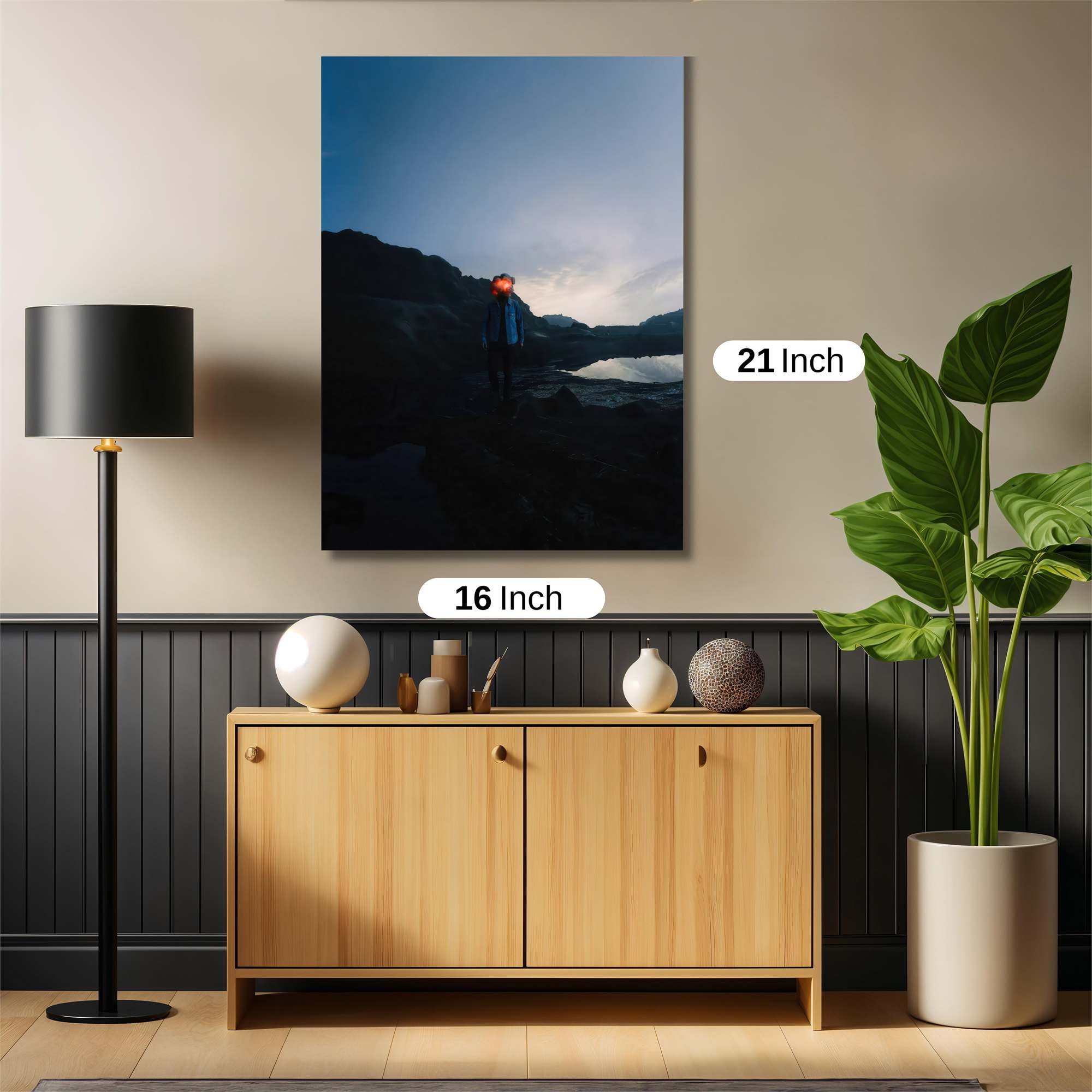 Hiker Serene Safe Wall Magnetic / M