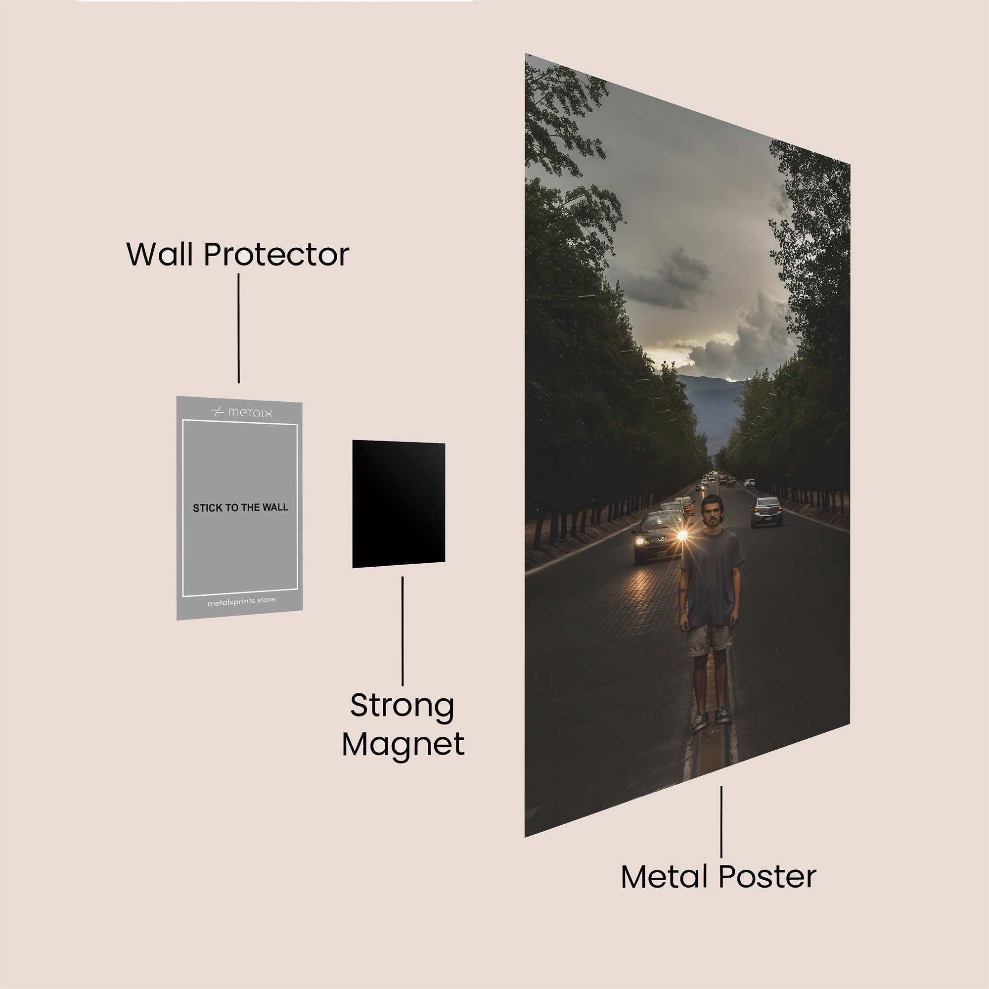 Road Whisper Safe Wall Magnetic / M