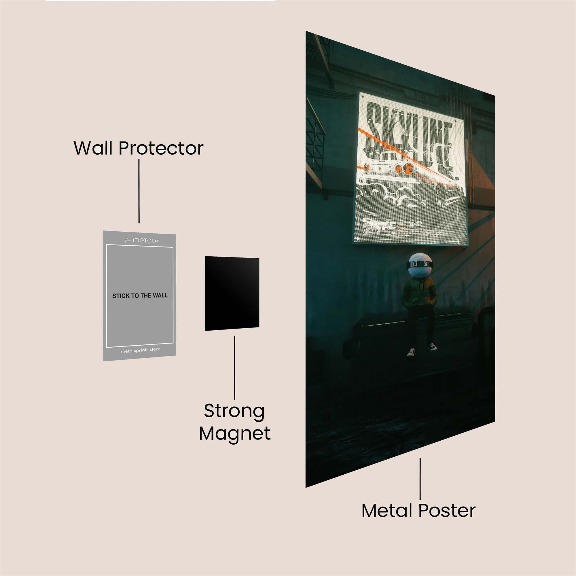 Neon Dream Safe Wall Magnetic / M