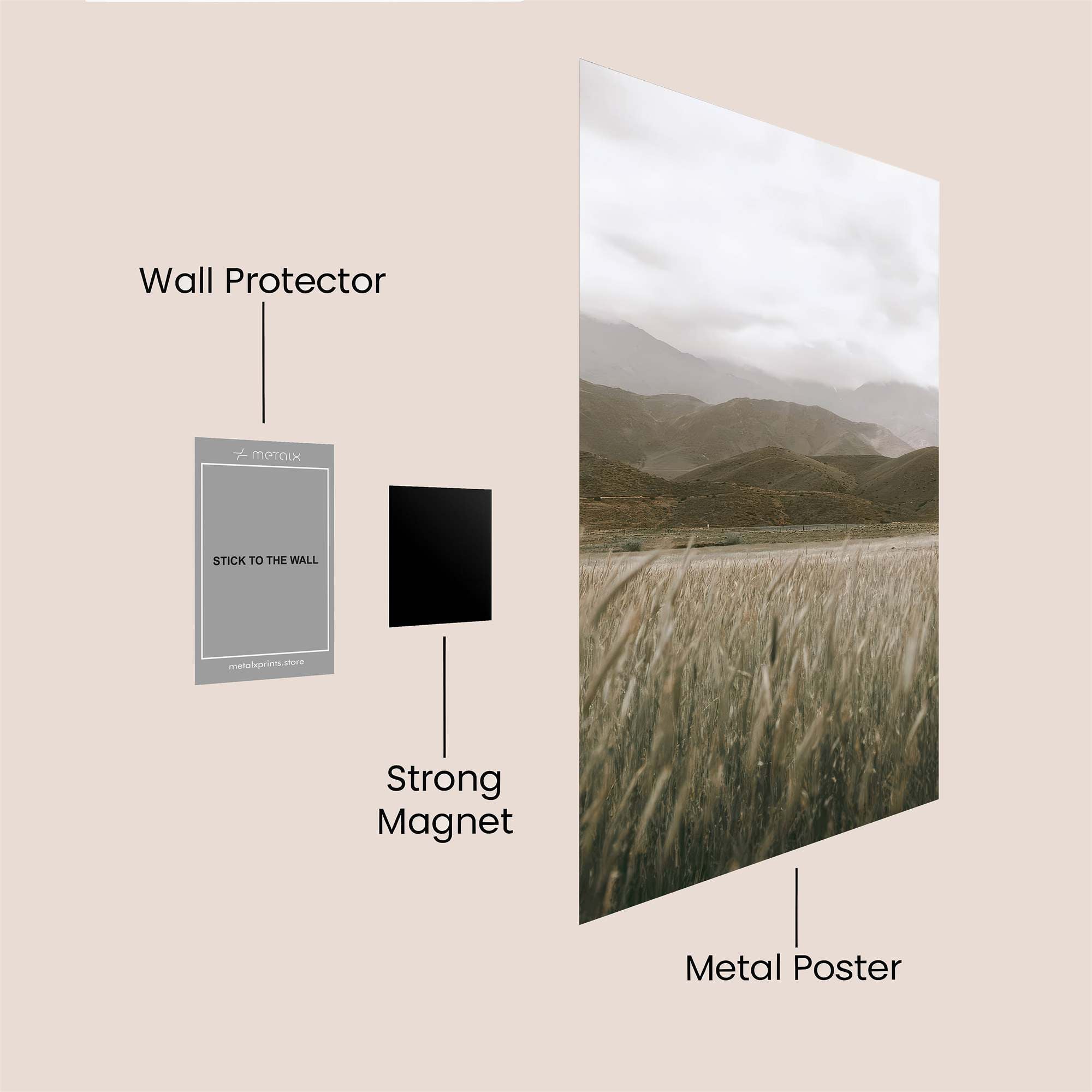 Mountain Serenity Safe Wall Magnetic / M