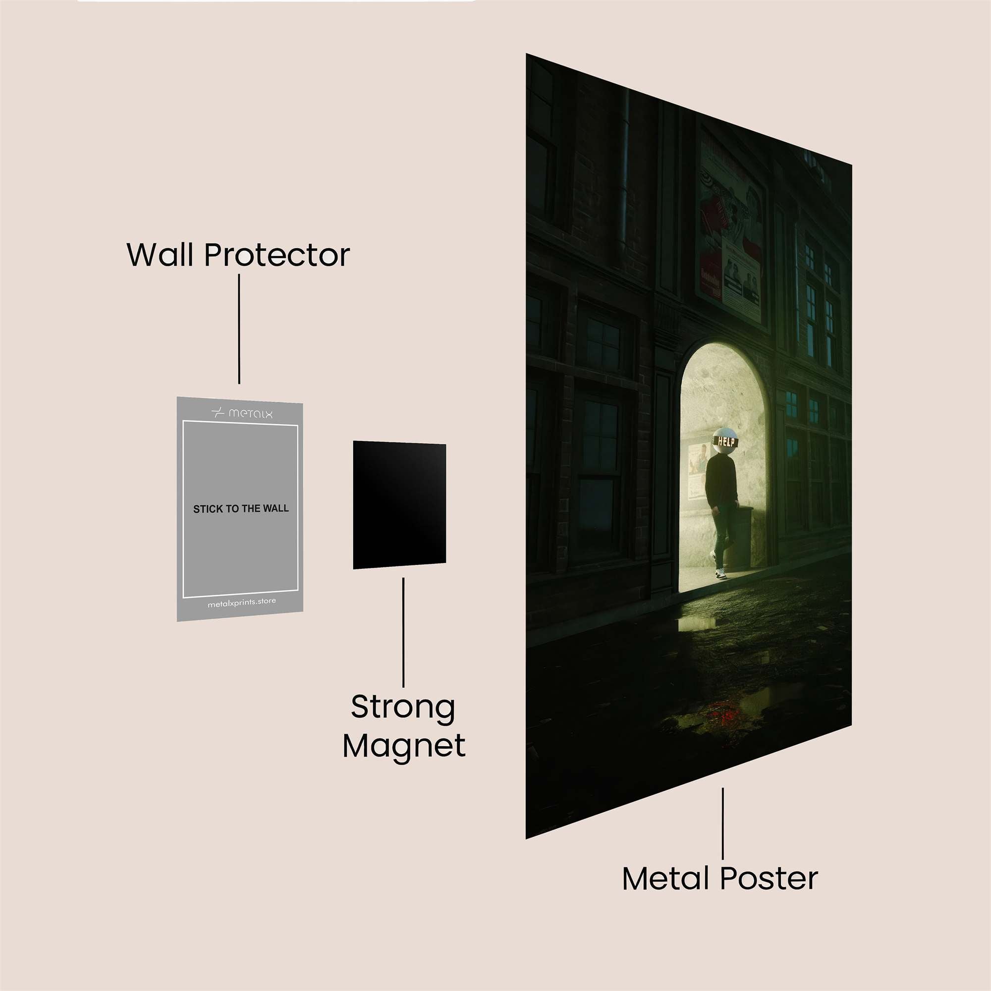 Silhouette Mystery Safe Wall Magnetic / M