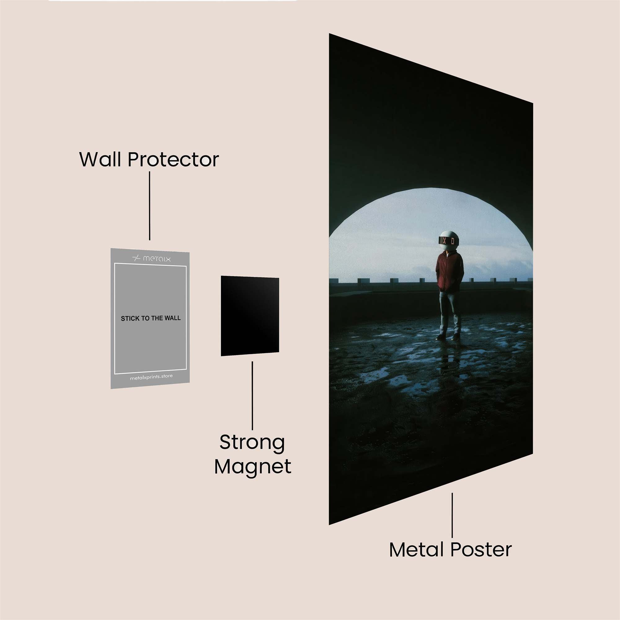 Tunnel Tranquil Safe Wall Magnetic / M