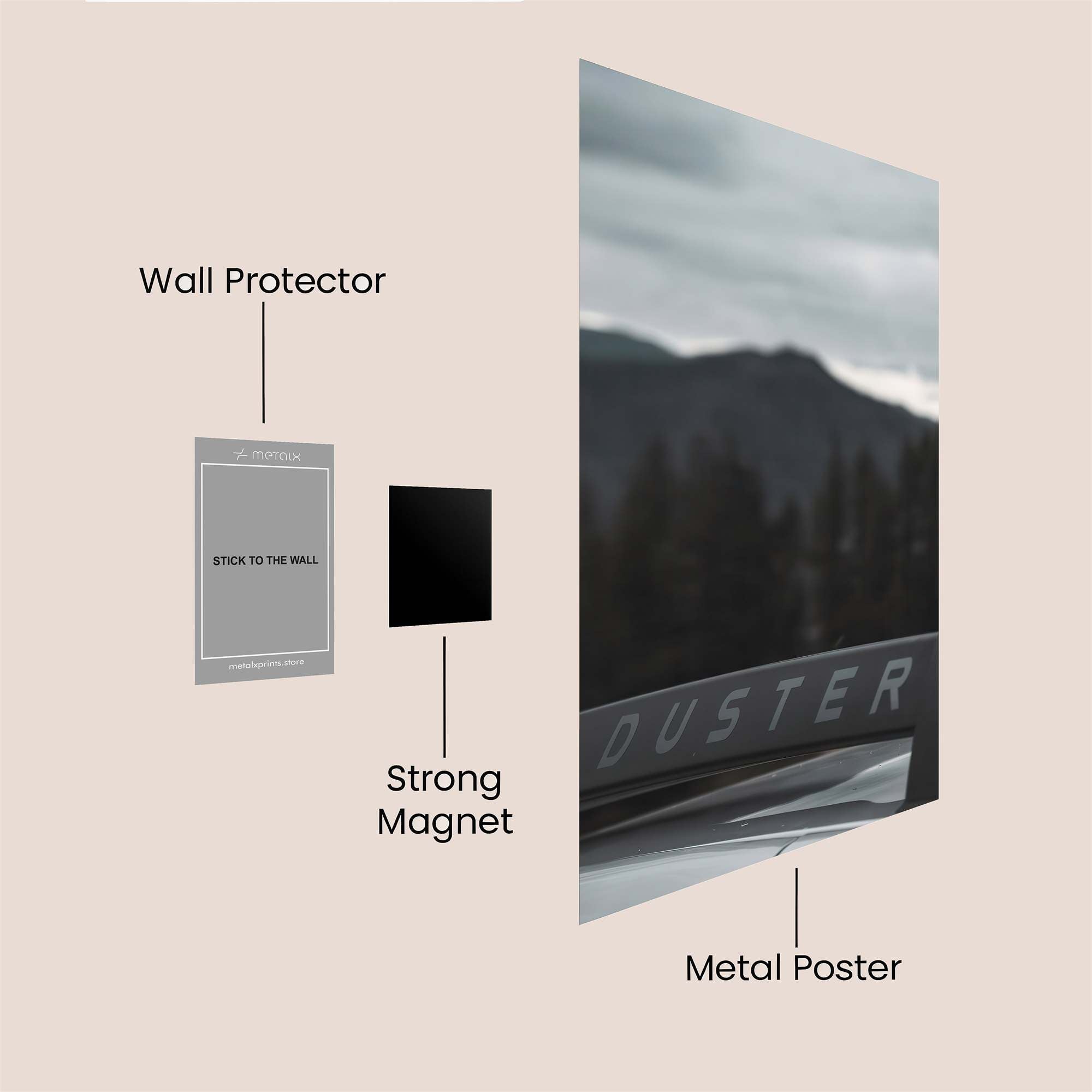 Duster Solitude Safe Wall Magnetic / M