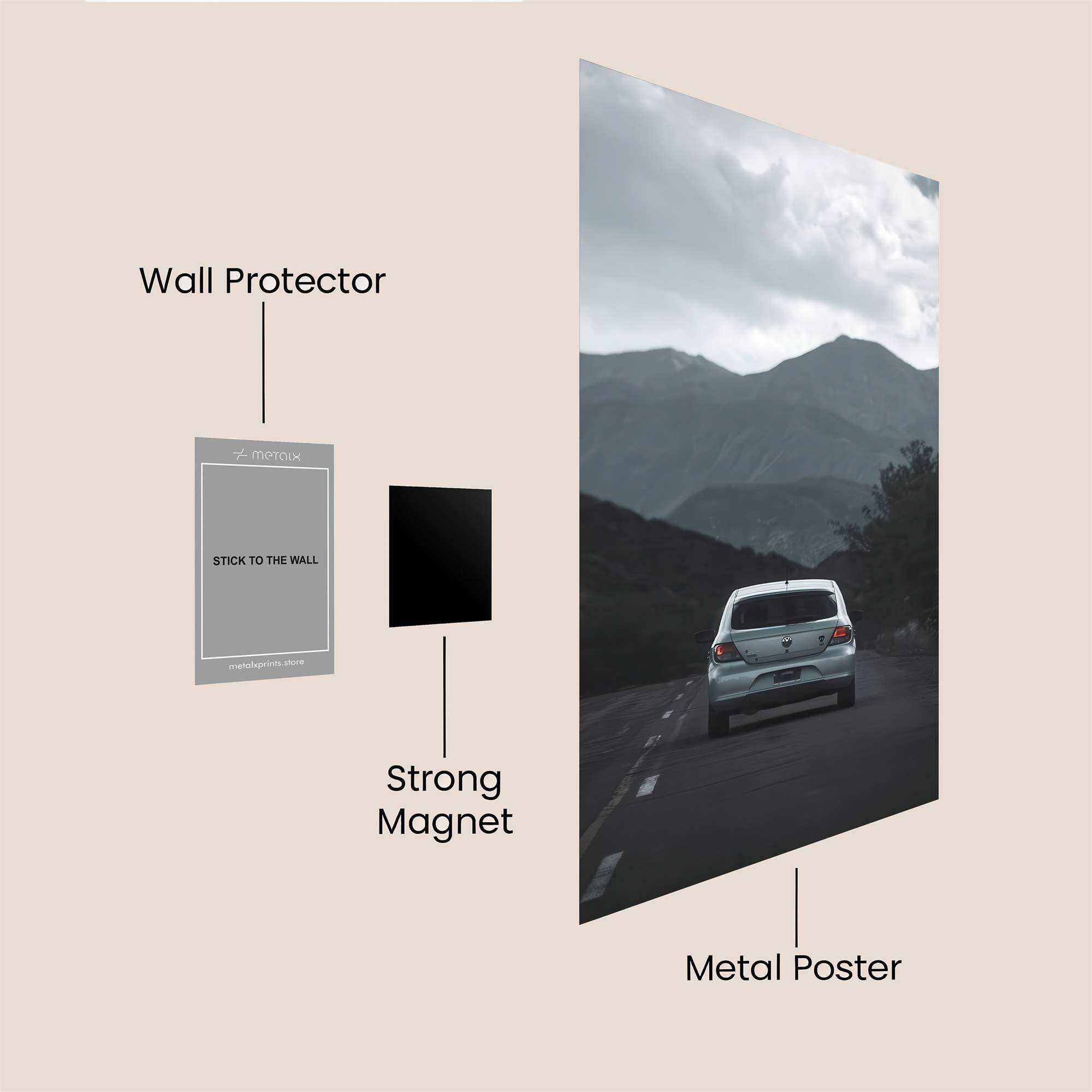Journey Solitude Safe Wall Magnetic / M
